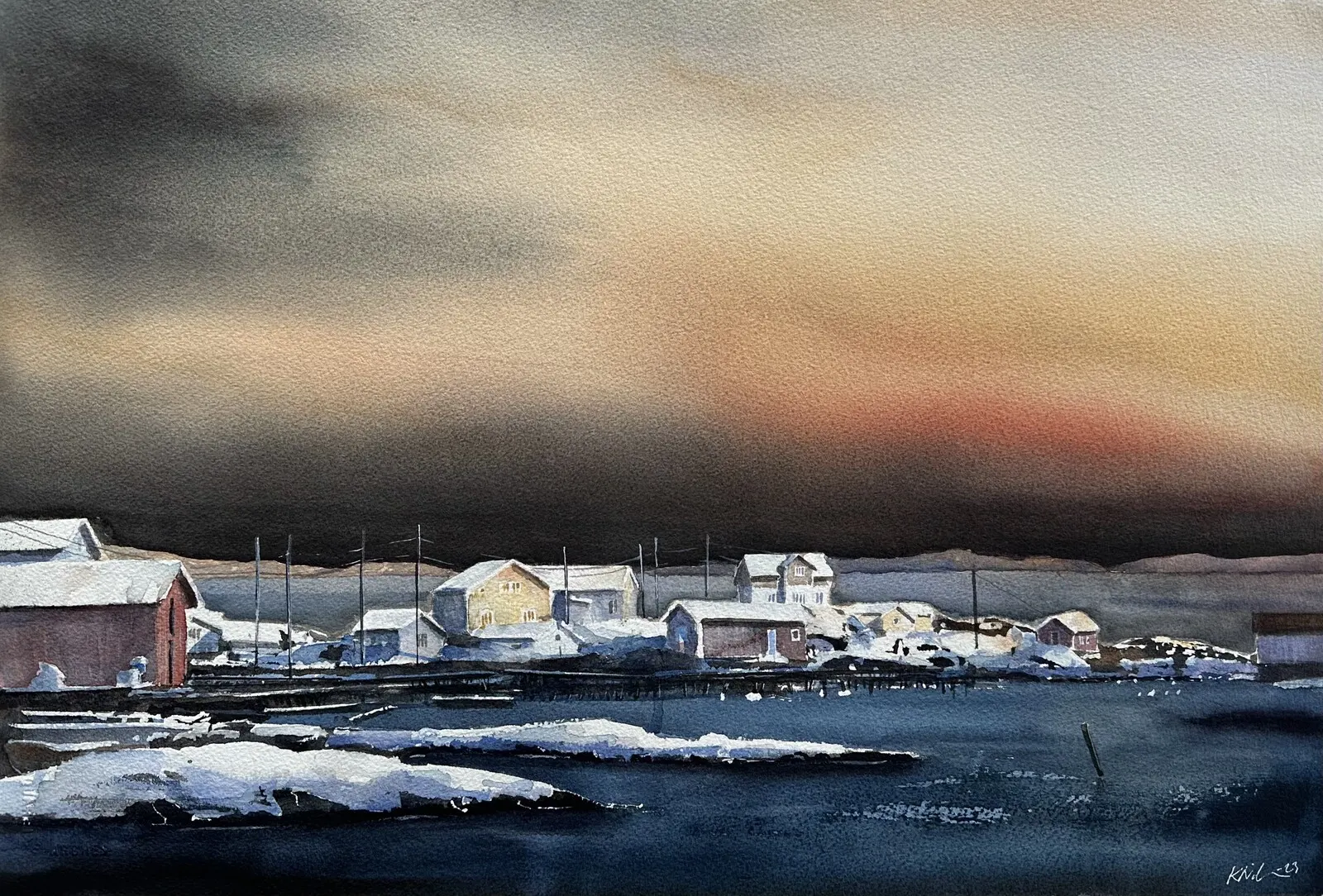 Akvarell Fotö av Kalle Nilsson