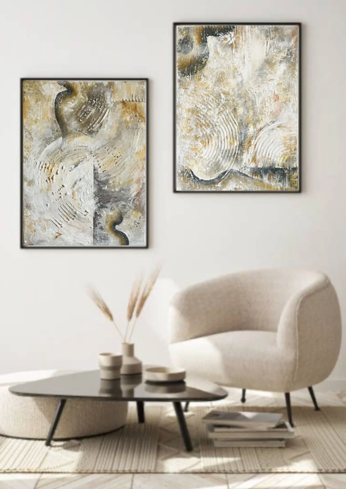 Akrylmålning Textur abstraktion av ALINA STAROVOJTOVA