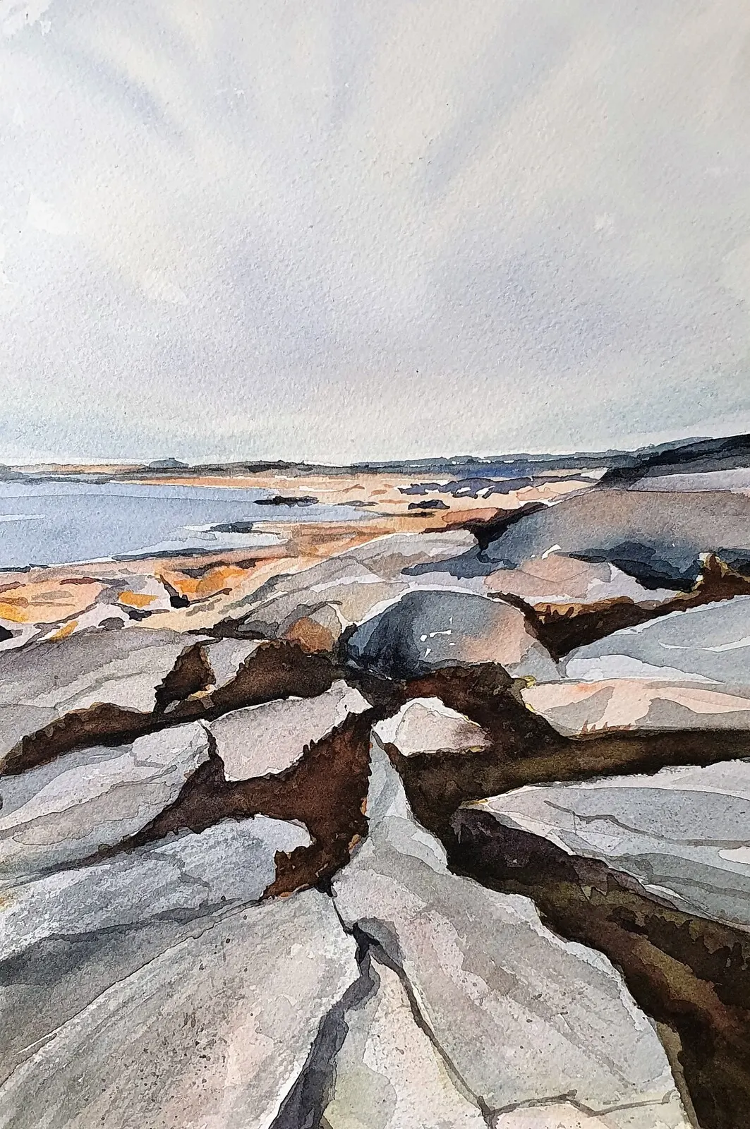 Akvarell av Anna-Maria Esback