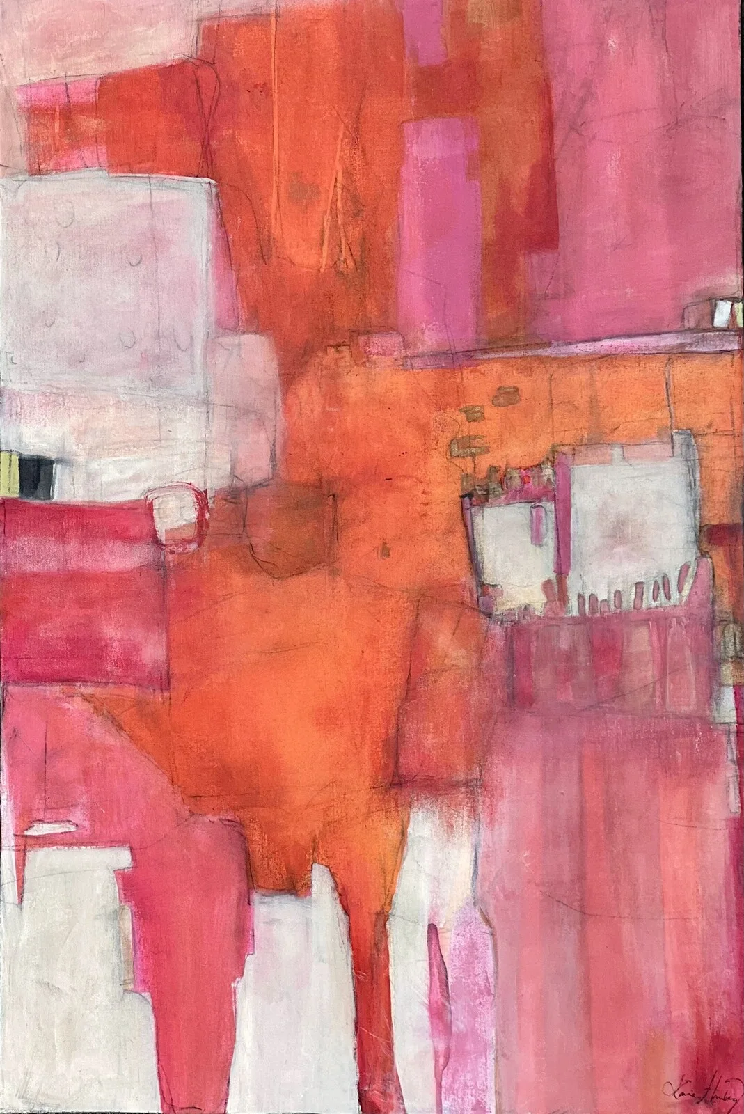 Akrylmålning Delight av Maria Hamberg