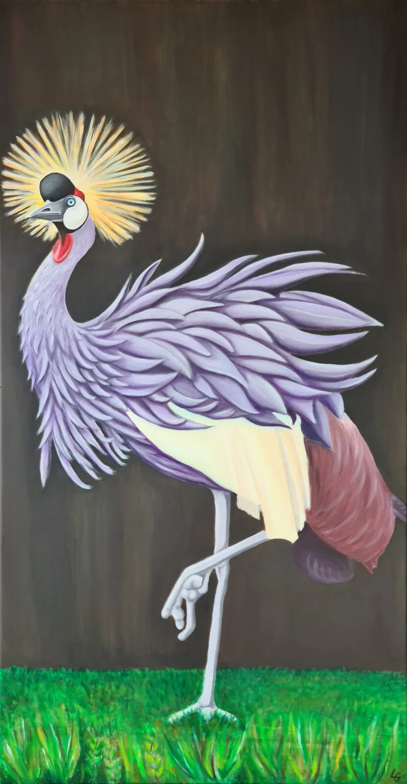 Oljemålning Krontrana nr 2 av Lena Gunnarsson