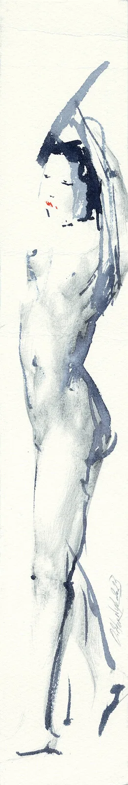 Akvarell Skissen från nakensessionen, 47 av Olga Sternyk