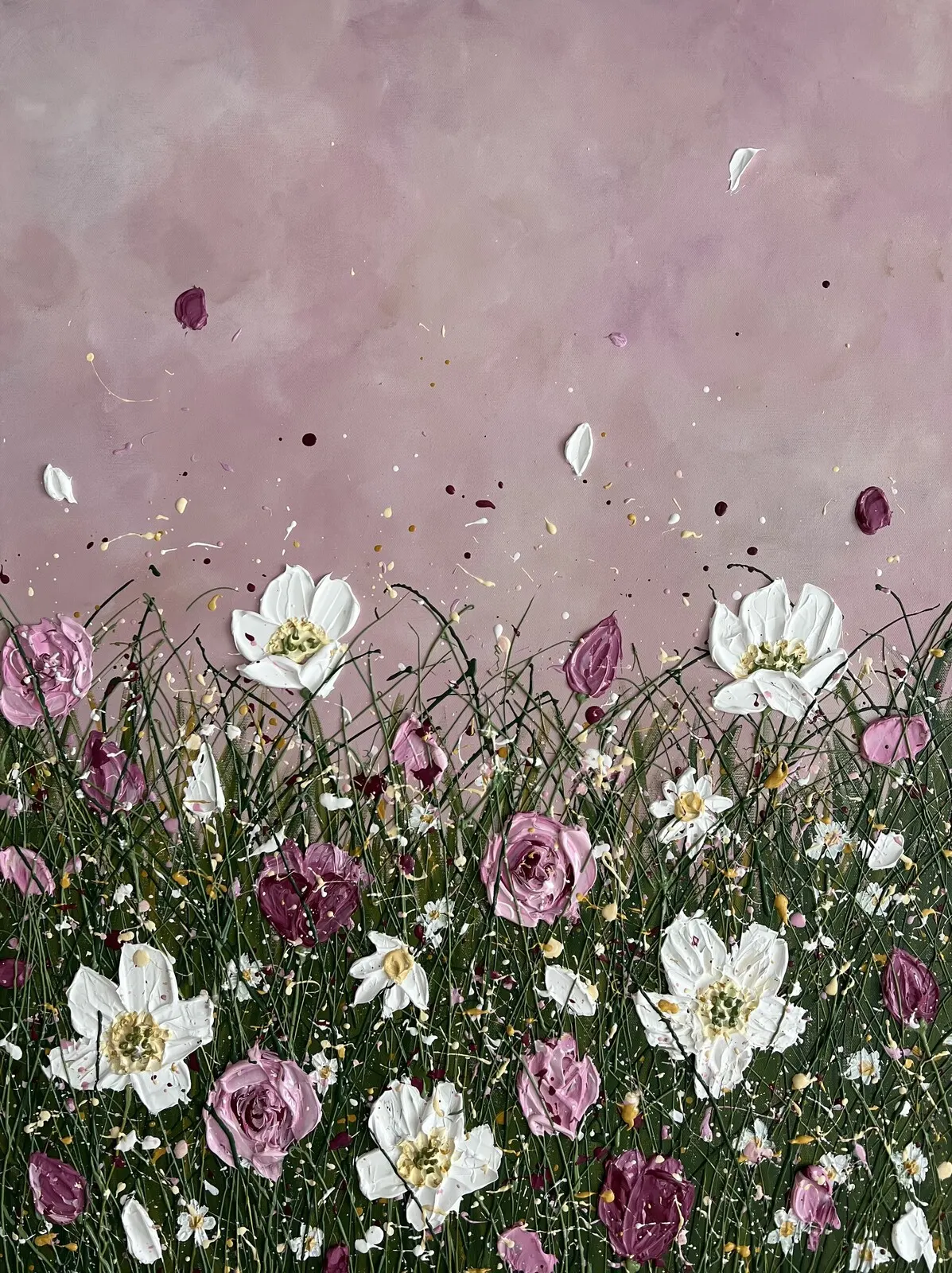 Akrylmålning Flora av Veronica Fuchs