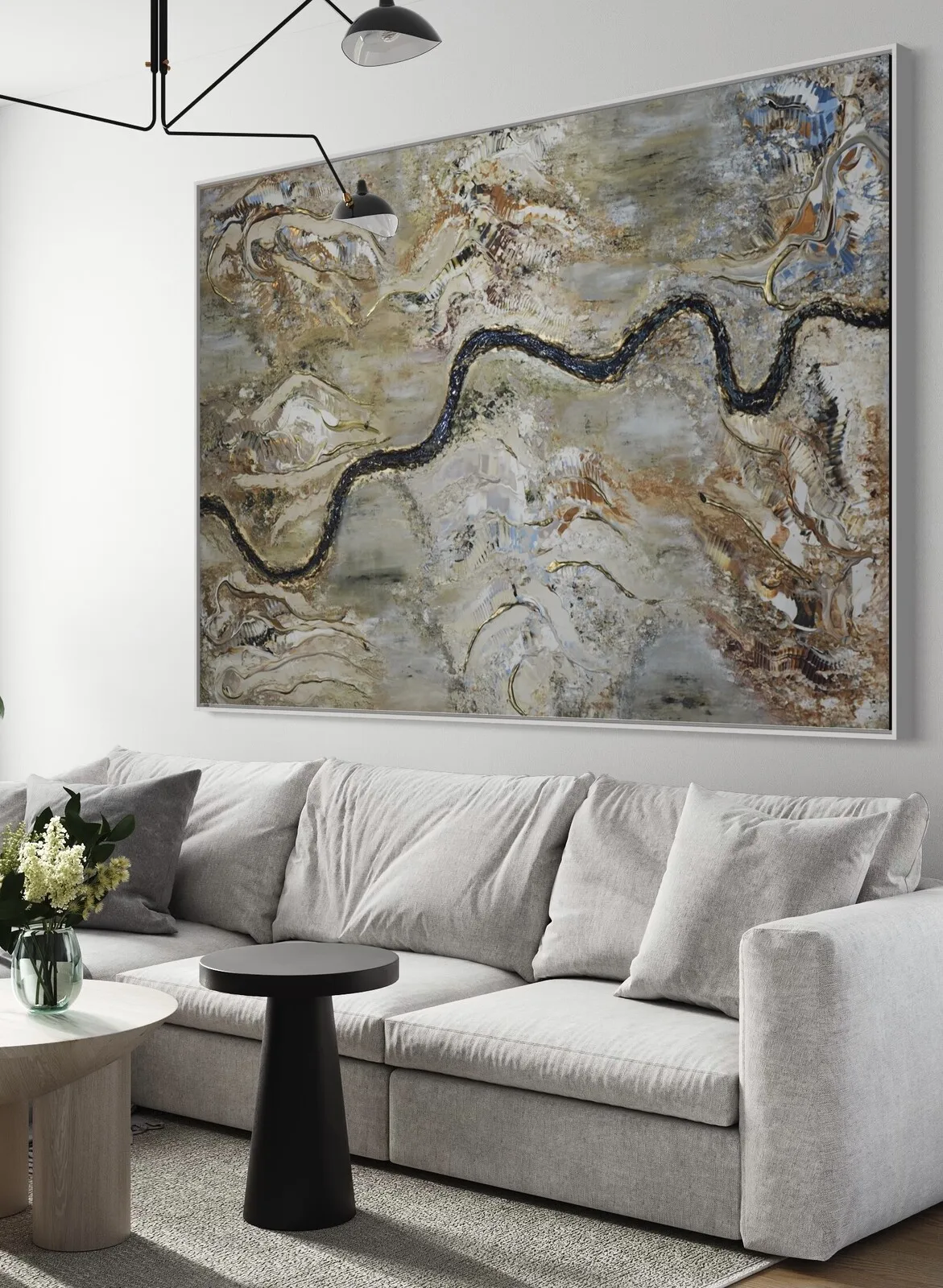 Akrylmålning London av Amanda Egnell / Galleri Egnell