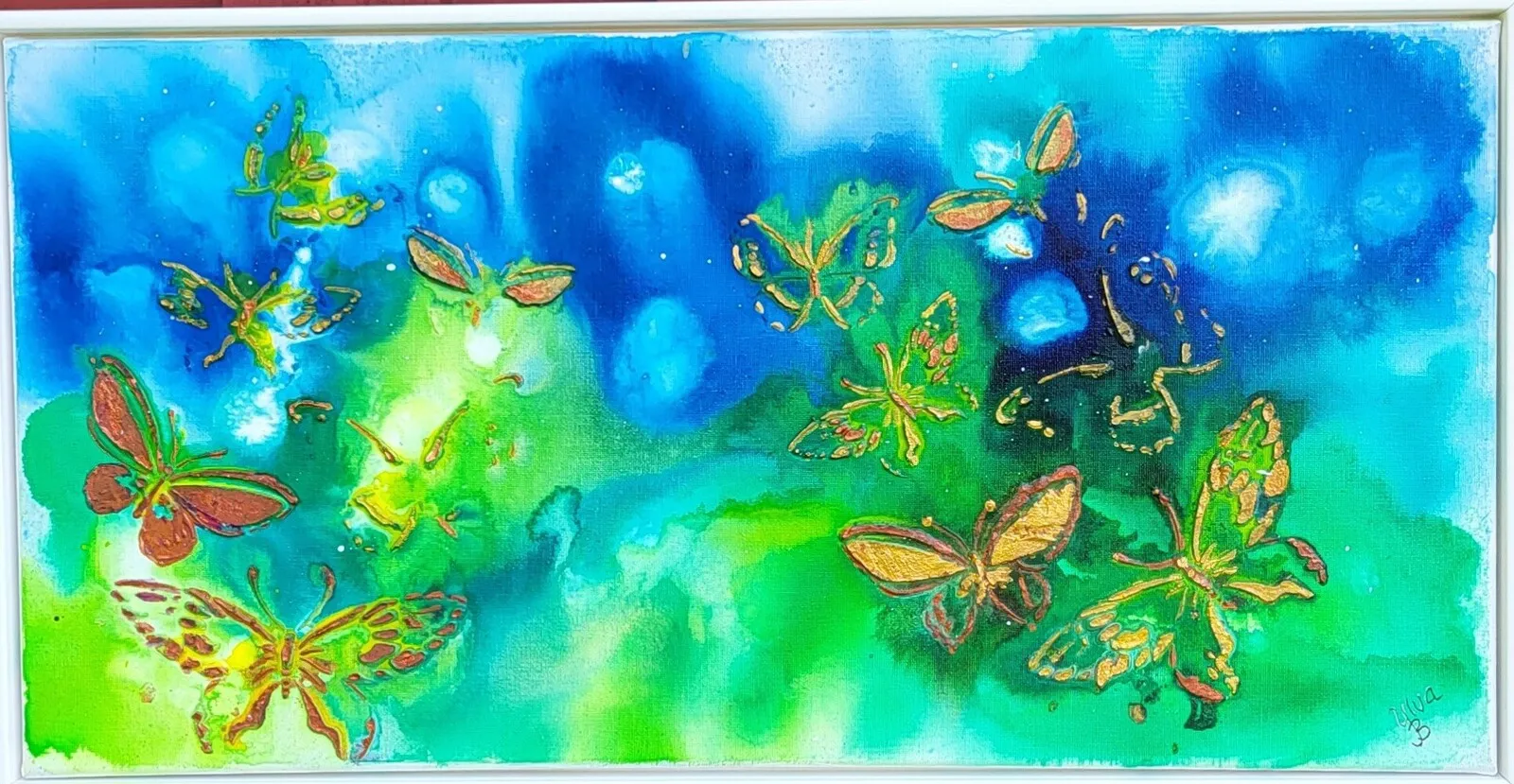 Akrylmålning Dröm din dröm levande av Ylva Berglund