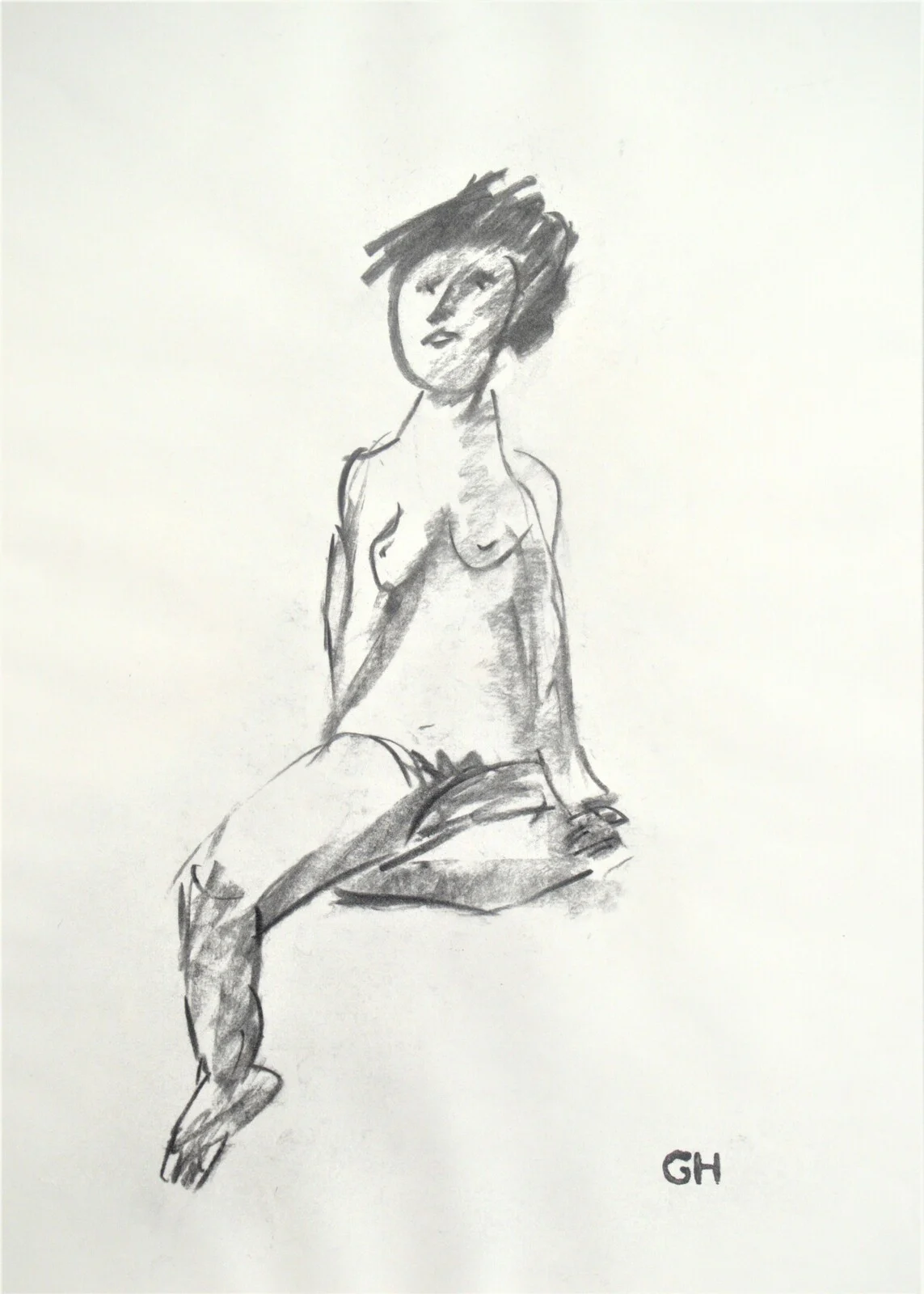"Study G8 - II"  -  Charcoal sketch av Gerhard Hofman