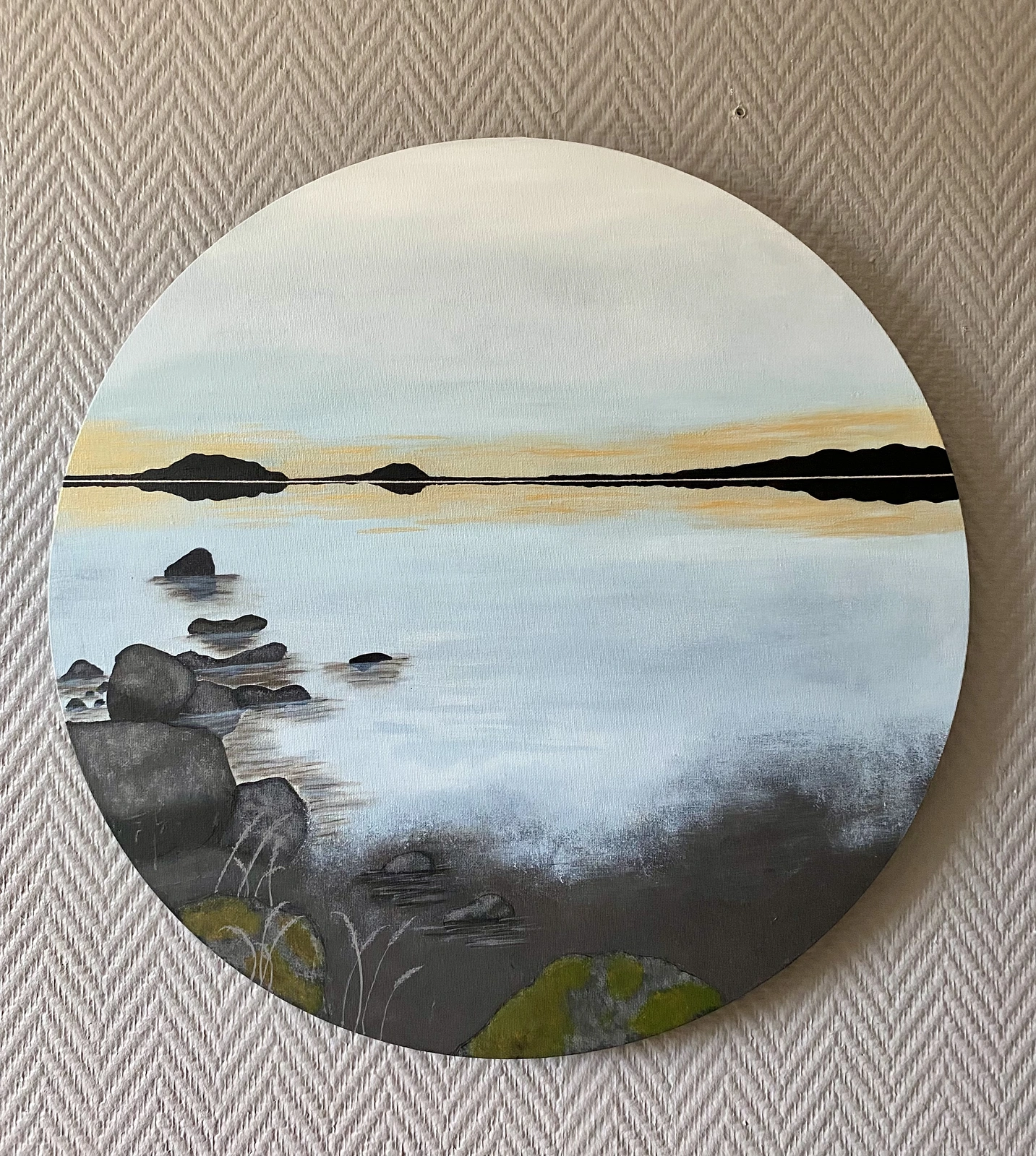 Akrylmålning Sunset av Anneli Bendius
