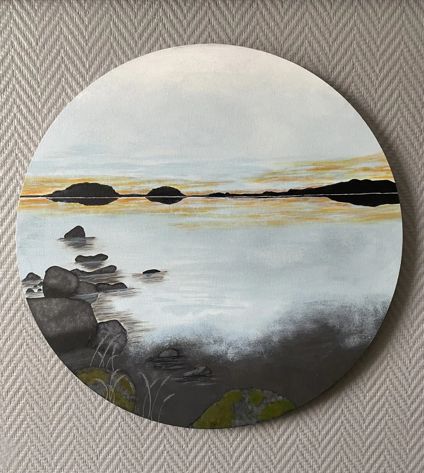 Akrylmålning Sunset av Anneli Bendius