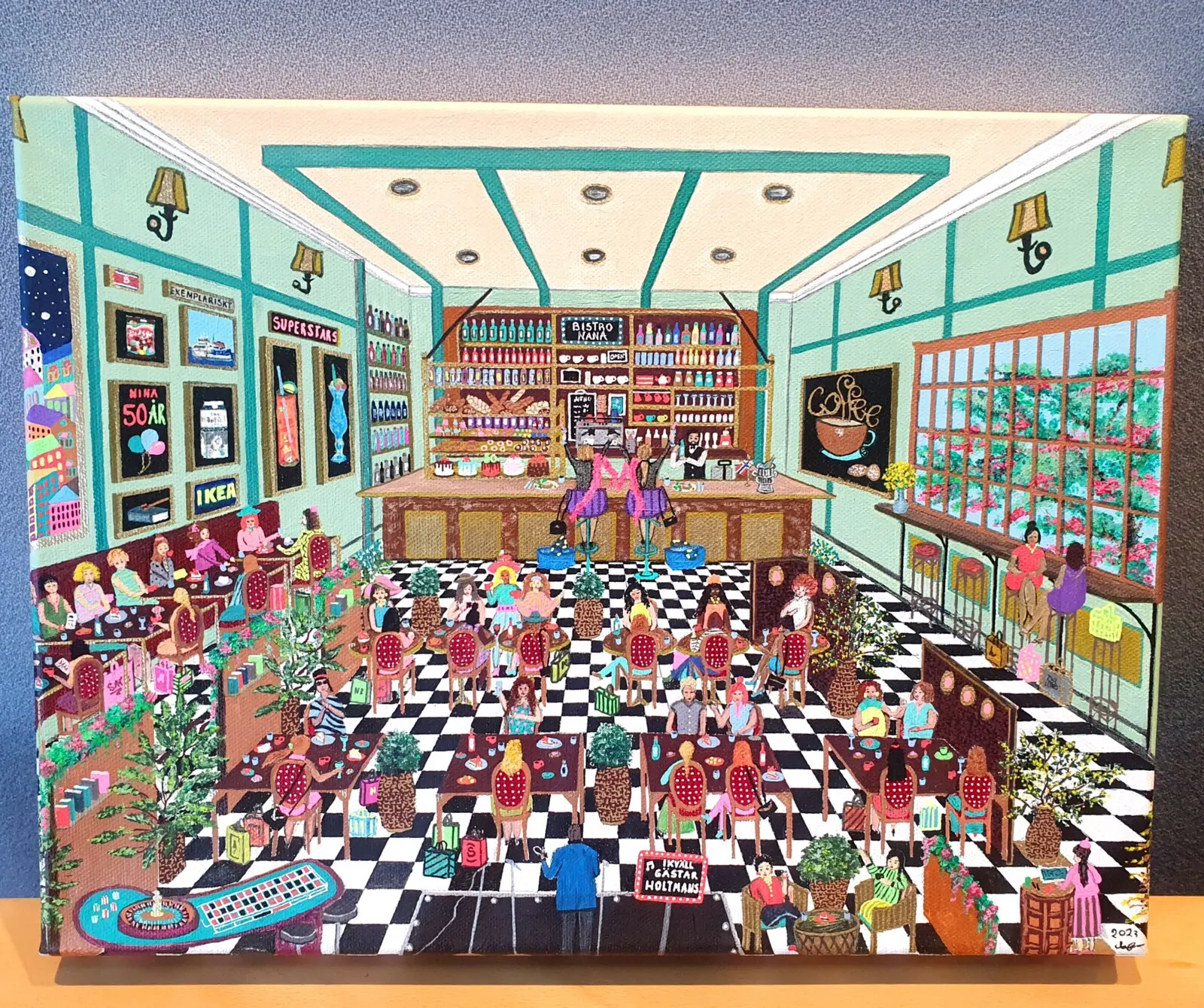 Akrylmålning Vänskap av Mariana Spasevska