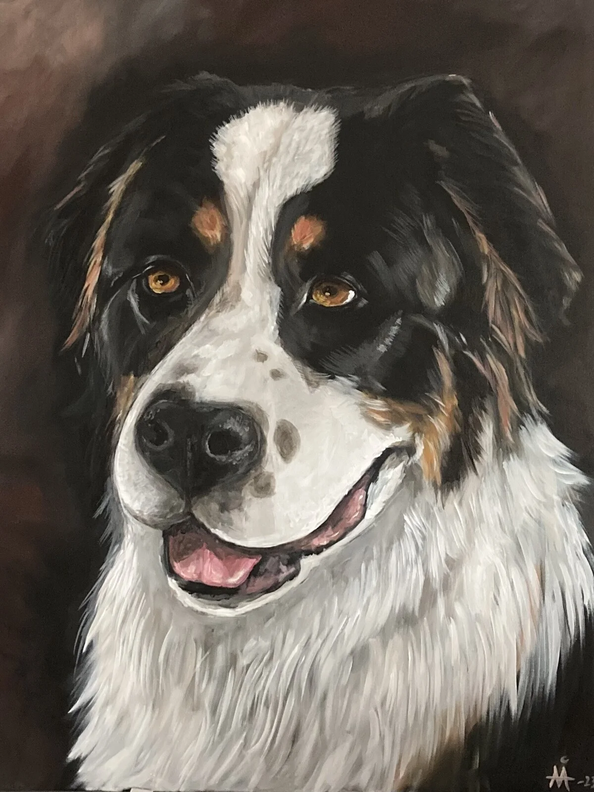 Akrylmålning Luigi-23 av Anna Ånelöf