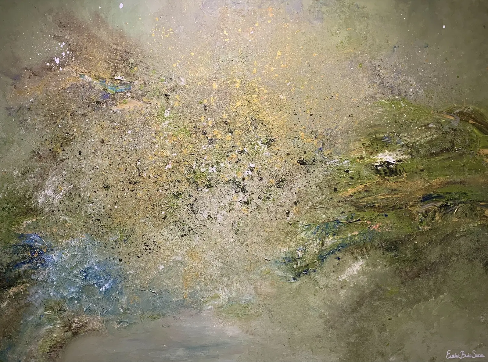 Akrylmålning Nature from above av Emilia Buco Sorsa