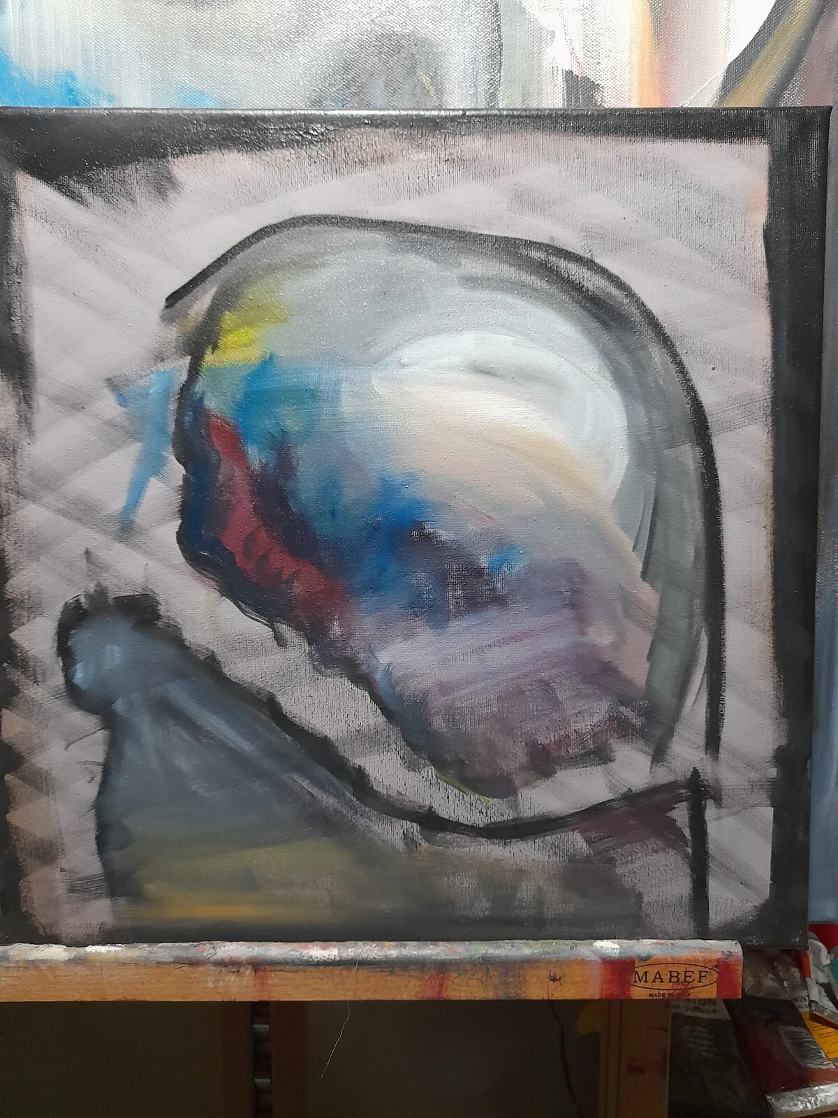 Oljemålning Baba O'Riley av Glenn Roland Klang