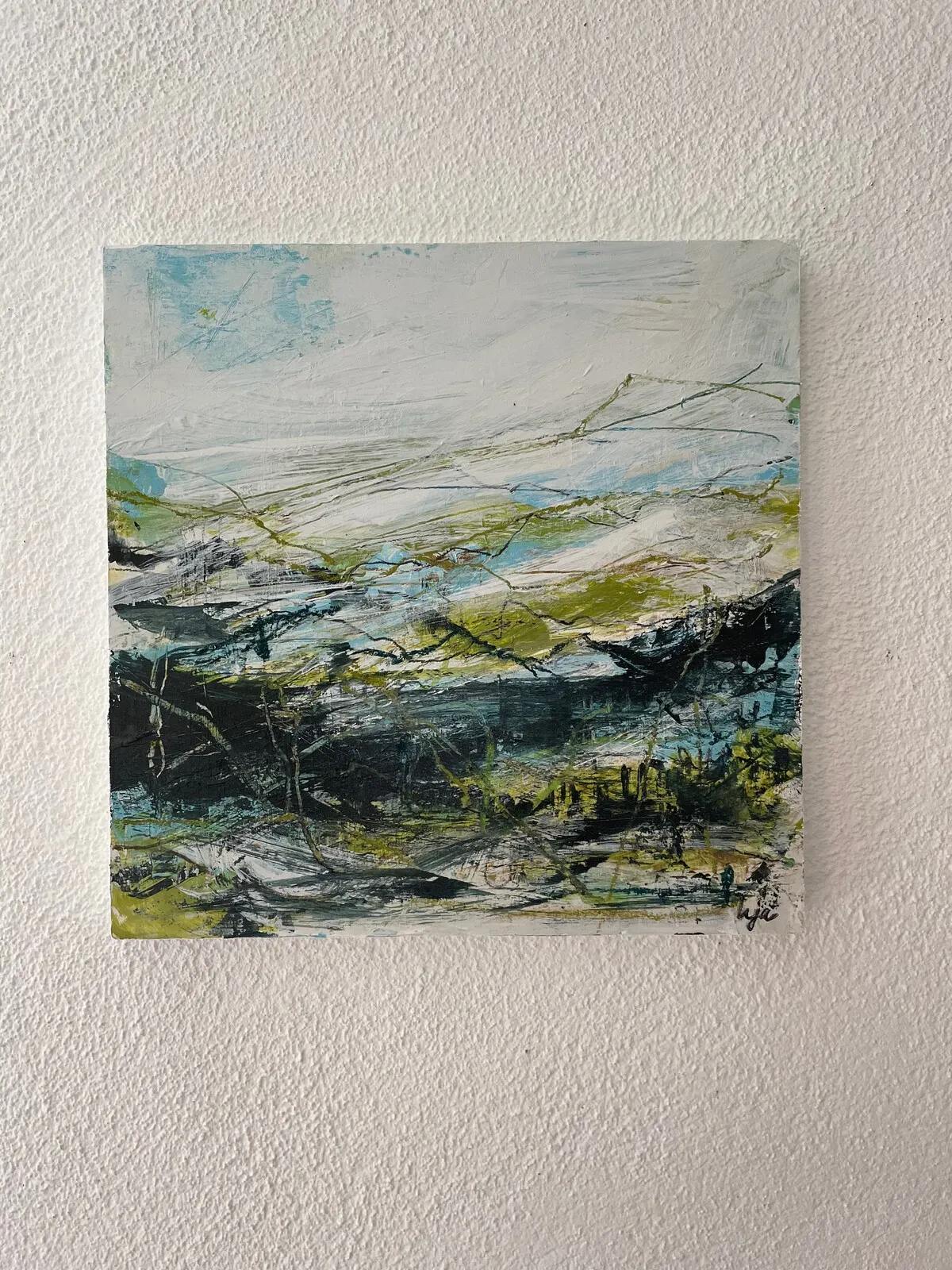 Akrylmålning Böljande av Kristina Jarelius