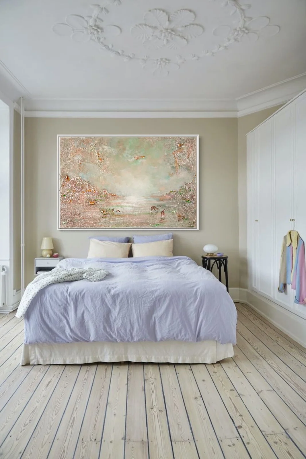 Akrylmålning Dreamy pond av Sofie Pettersson