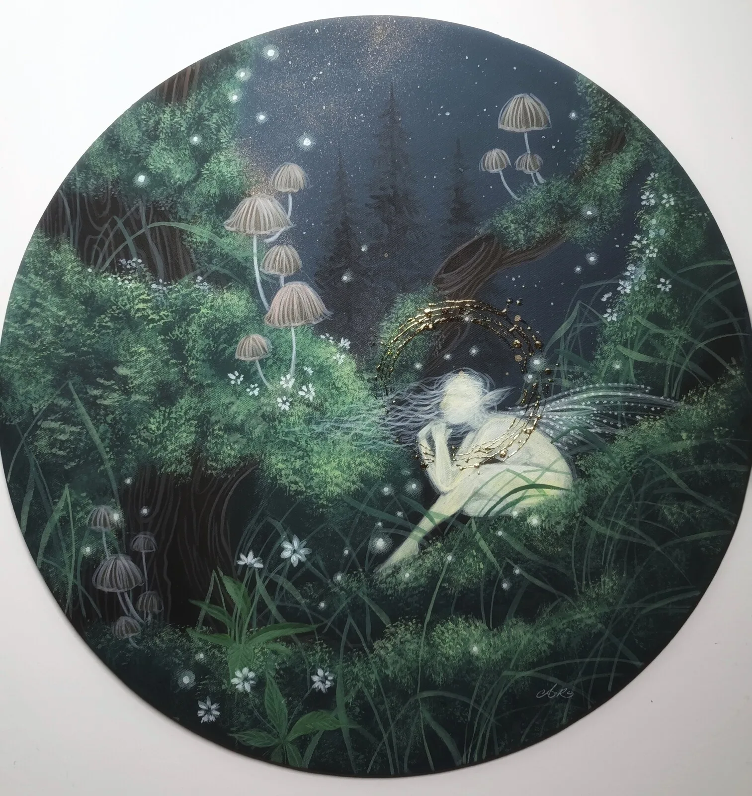 Akrylmålning Älva av Anna Komstadius