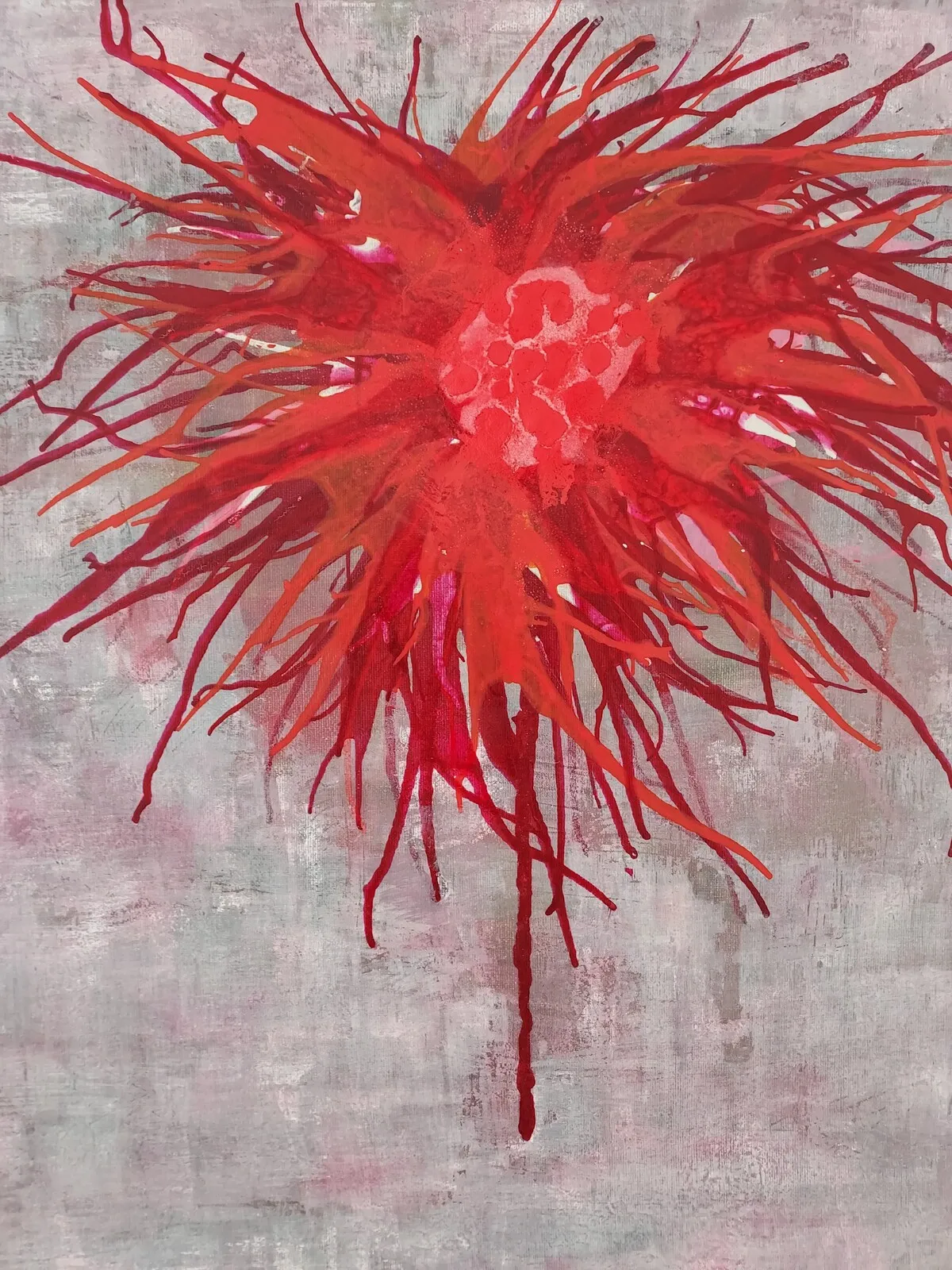 Akrylmålning Explosion av Marie Kalldin