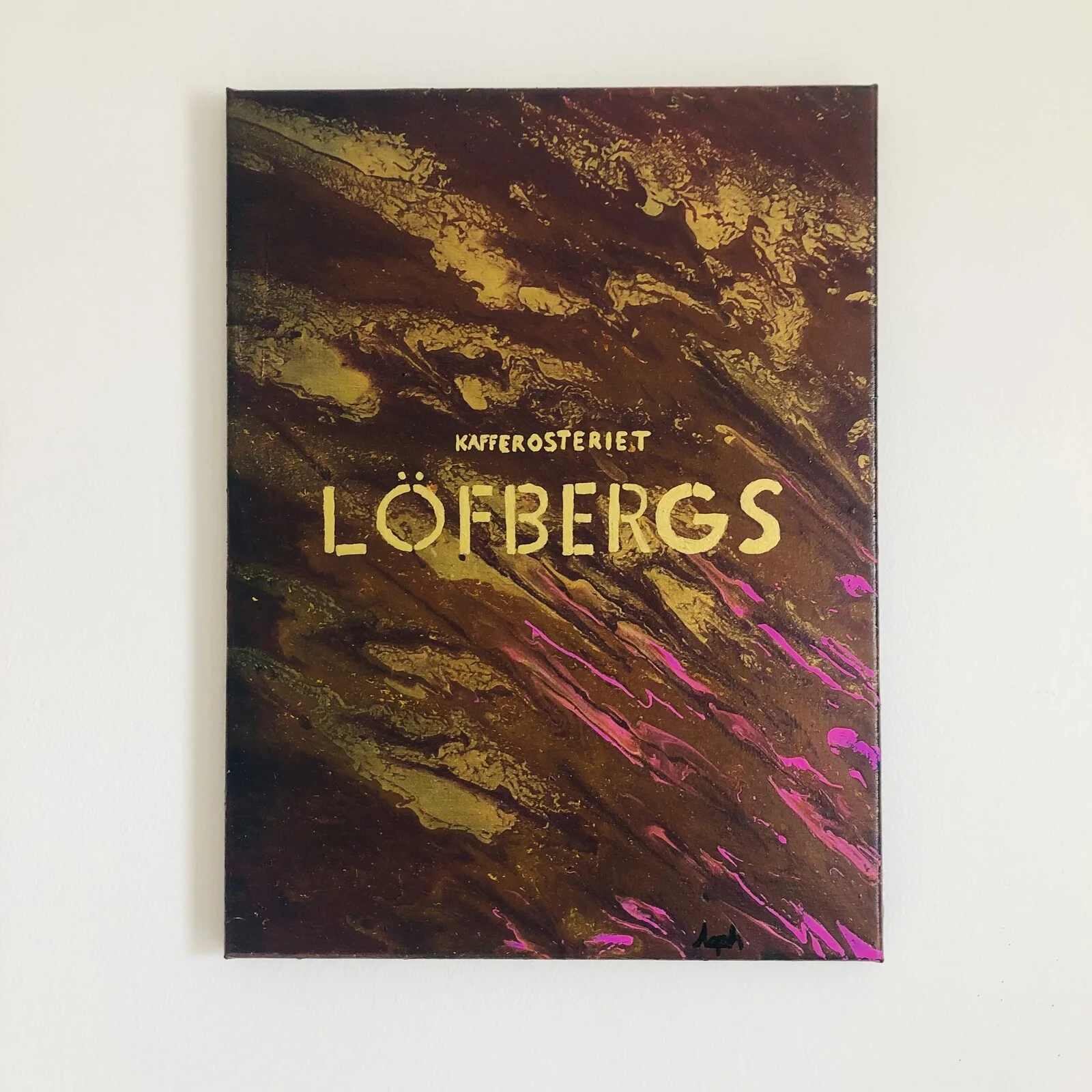 Akrylmålning Löfbergs av Philip Holmgren