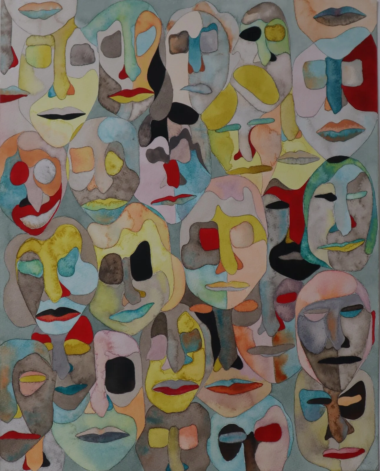 Akvarell I vimlet av Petra Hällnäs