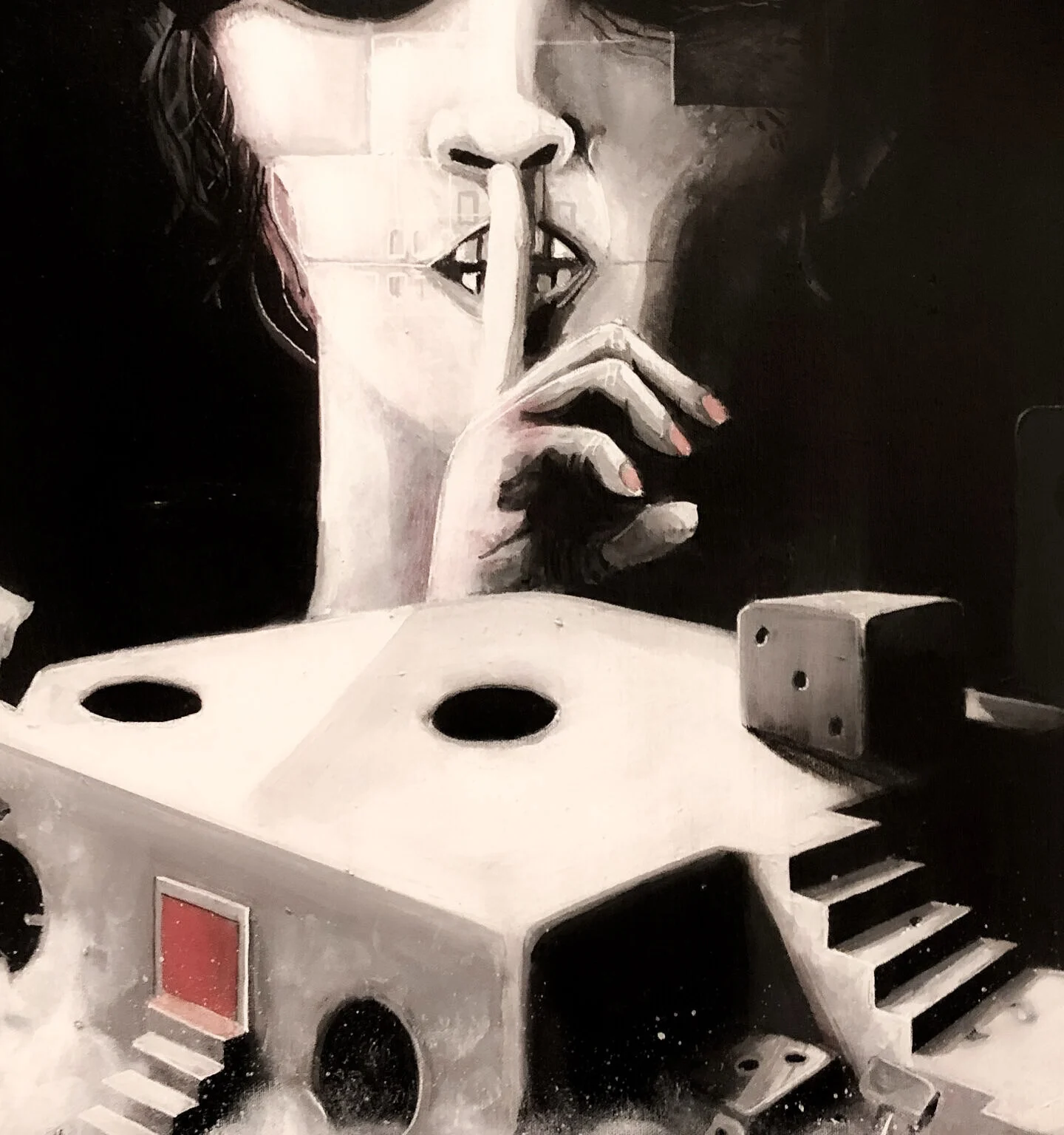 Akrylmålning Leave In Silence av Per Staffan Nygren