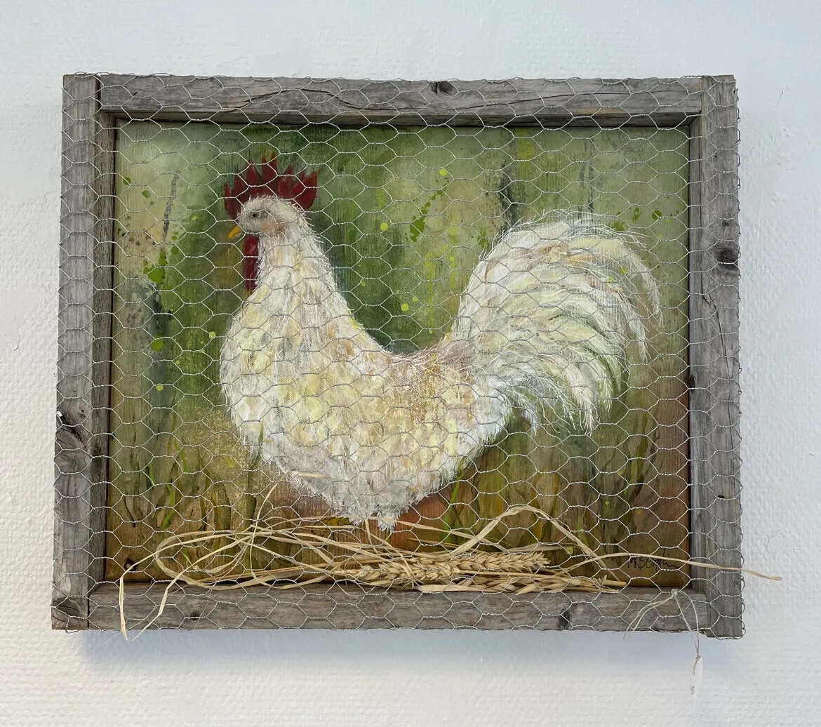 Akrylmålning Tuppen av Monica Berglin