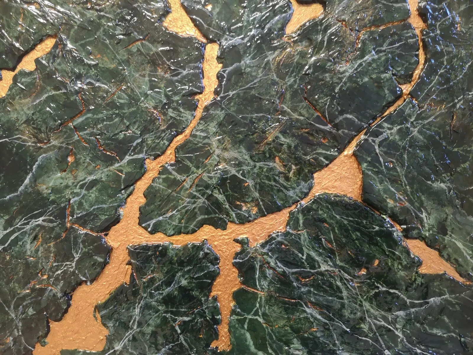 Akrylmålning Oro Verde av Gabriel Bengtsson