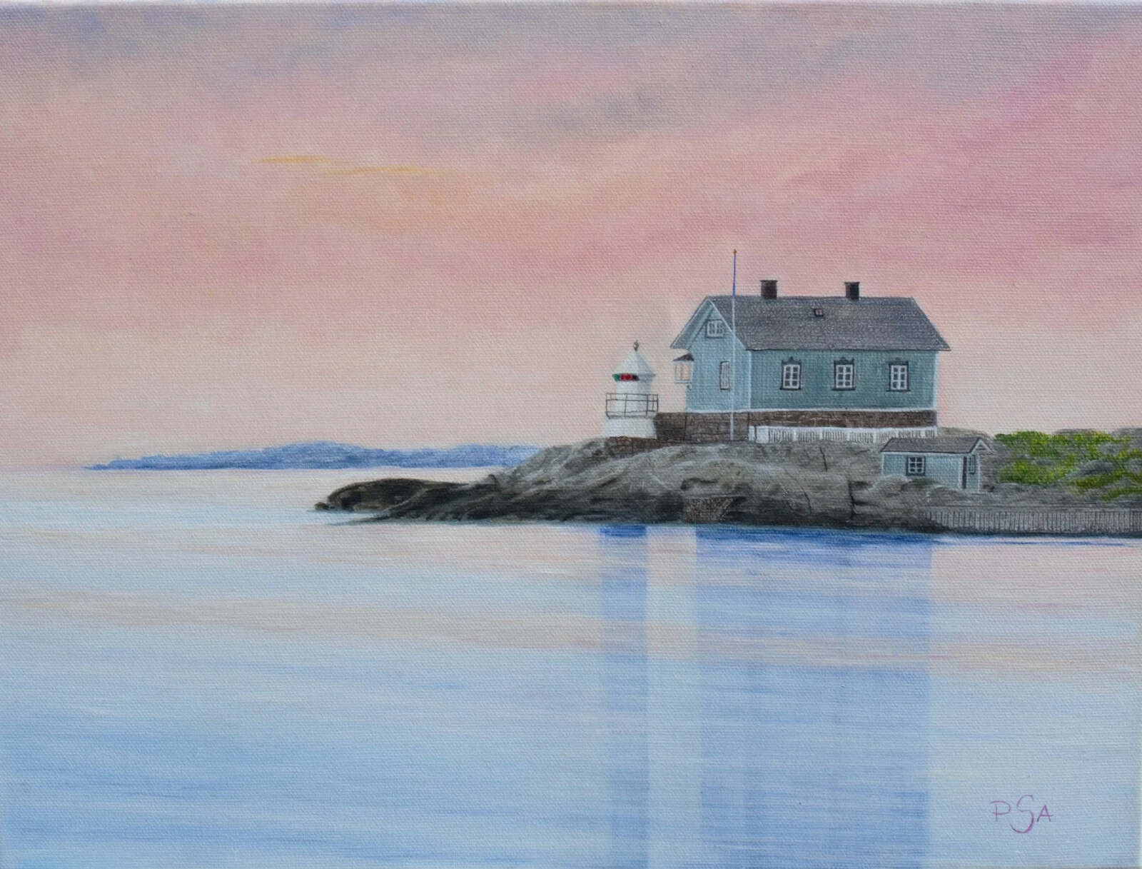 Oljemålning Lyktan av Pernilla Sävestrand