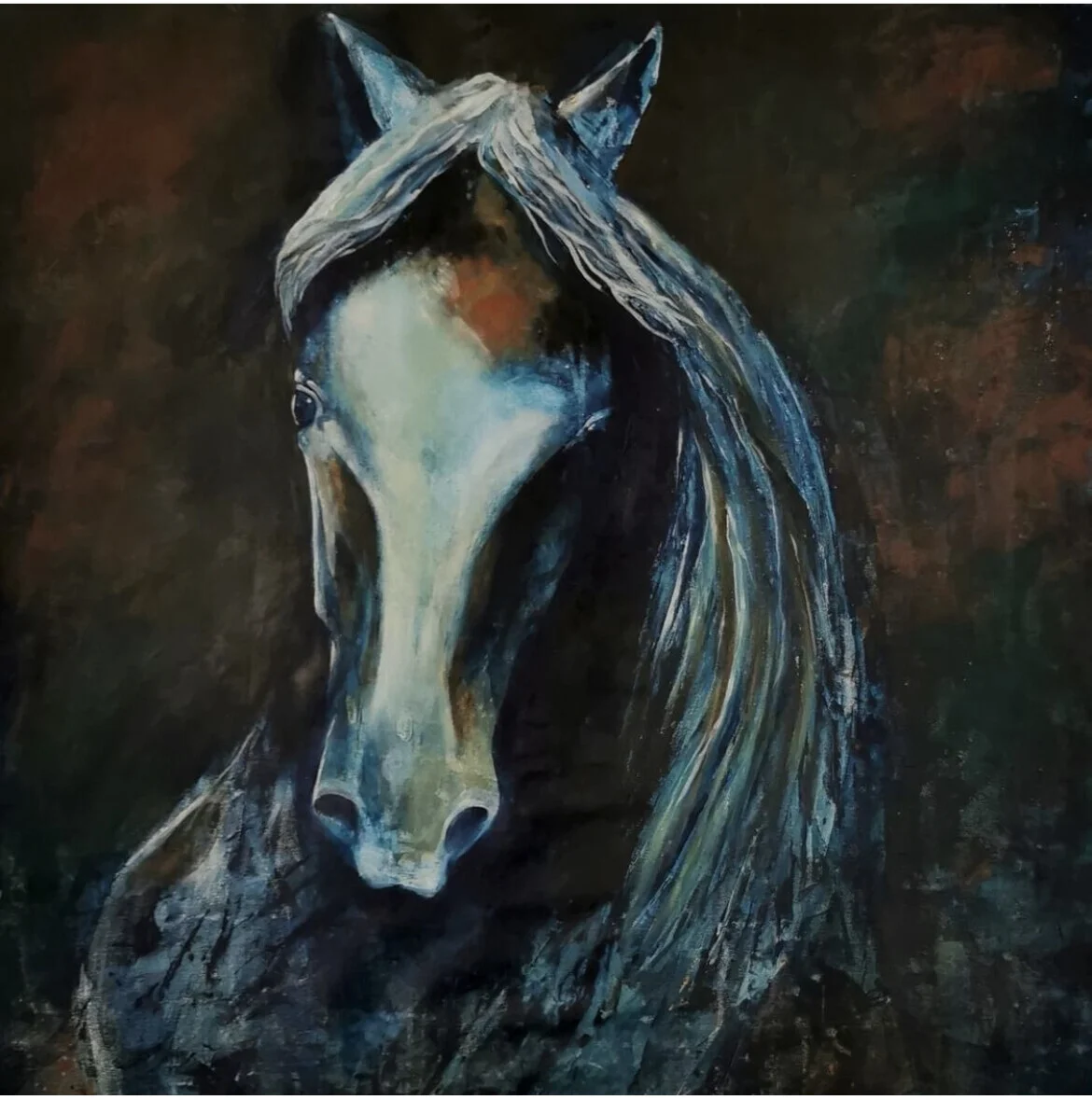 Akrylmålning Intuition av Anna Eriksson