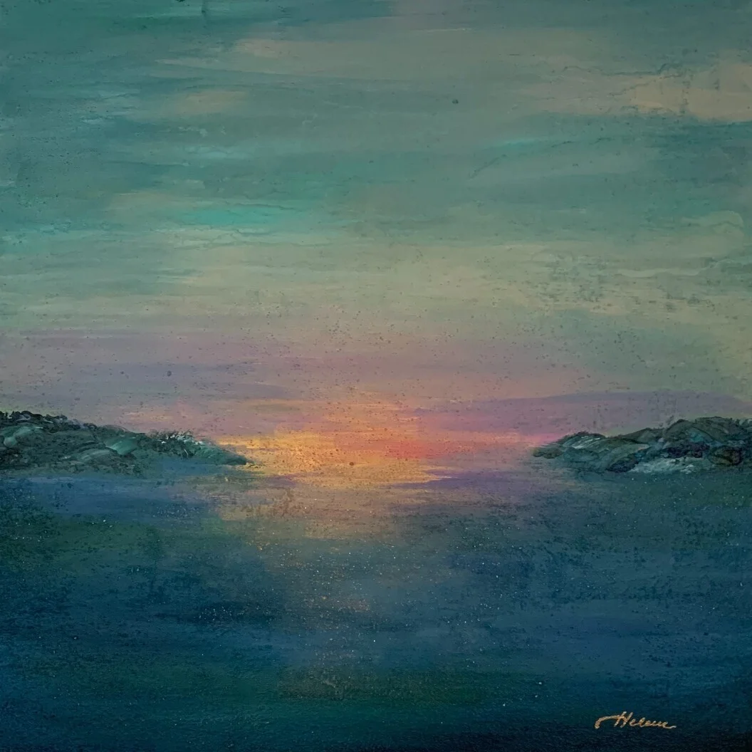 Akrylmålning Stillness av Helene Landersten