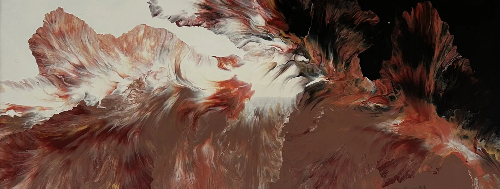 Akrylmålning Dune av Linn Skoog