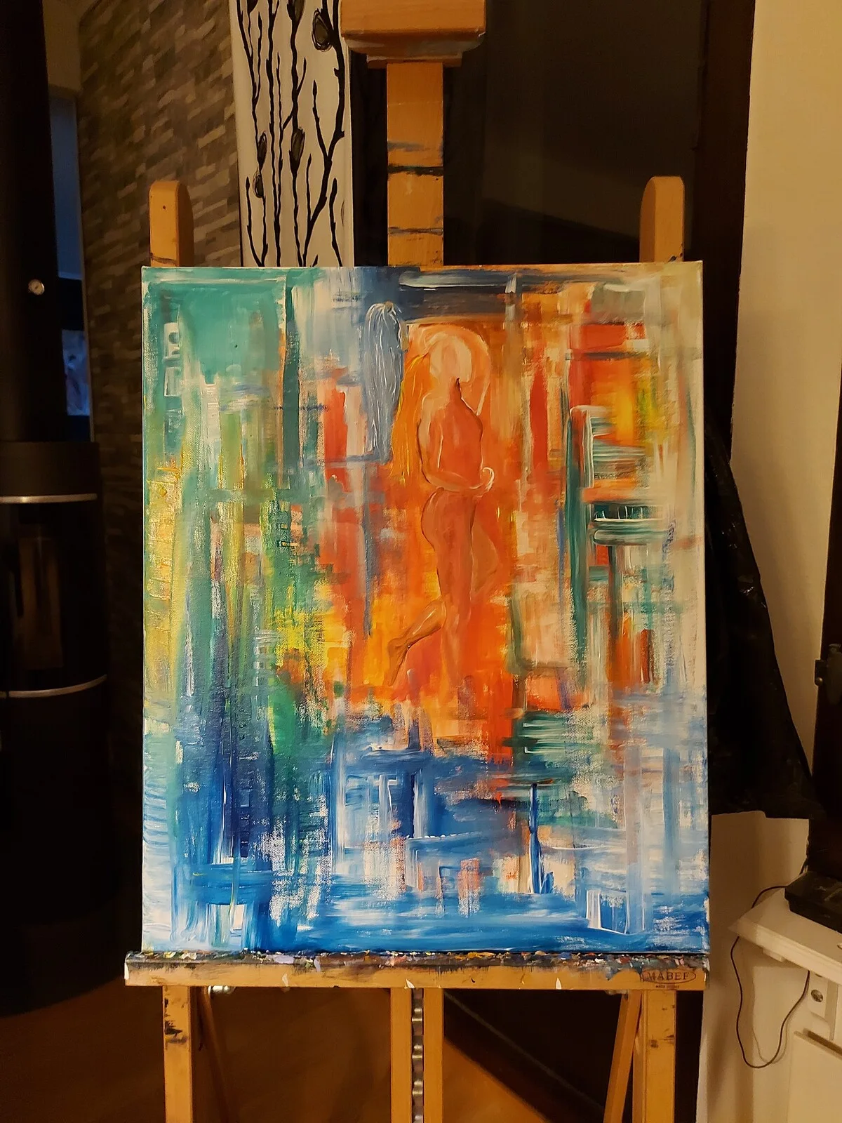 Akrylmålning Sunny day av Lisa Brunelius