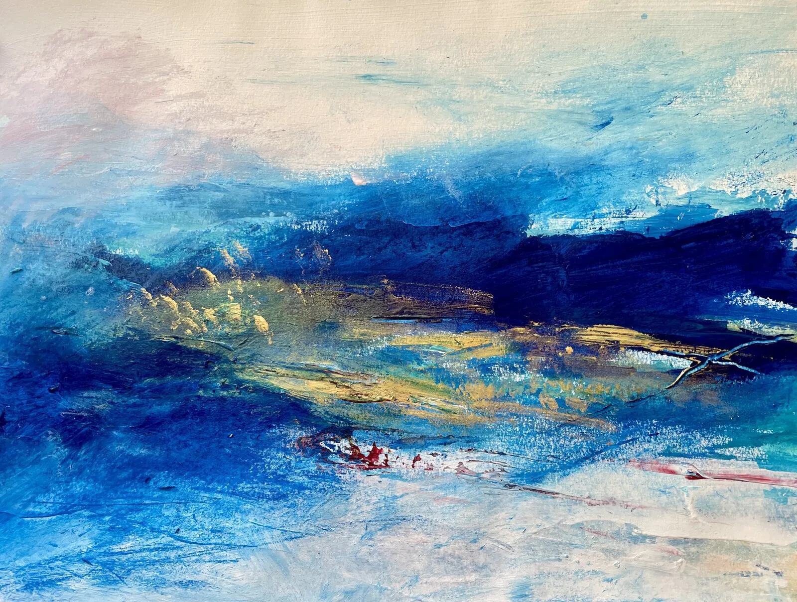 Akrylmålning Dalsänka 2 av Gunilla Tuvin