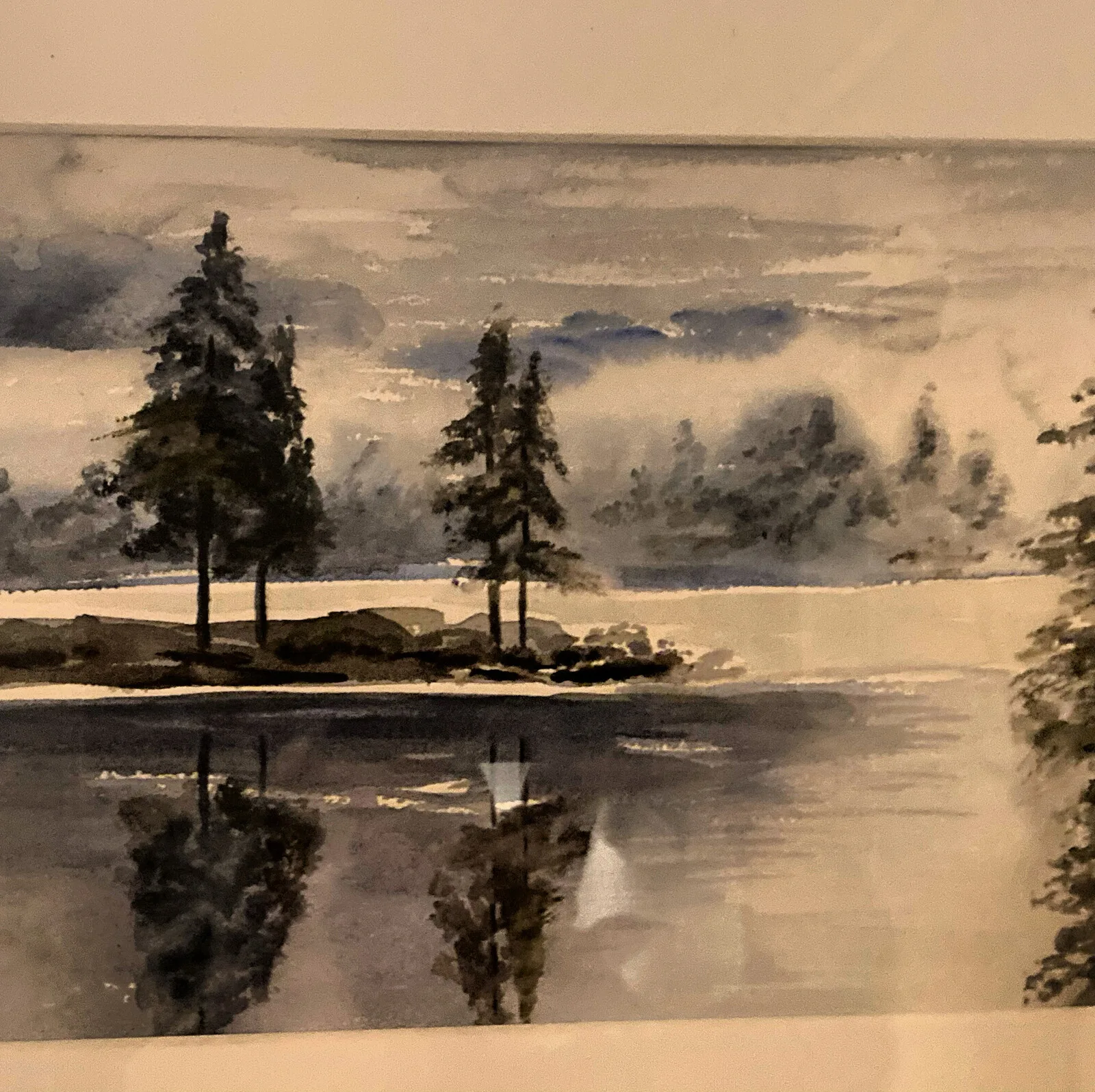 Akvarell Vatten av Jessica Holmström