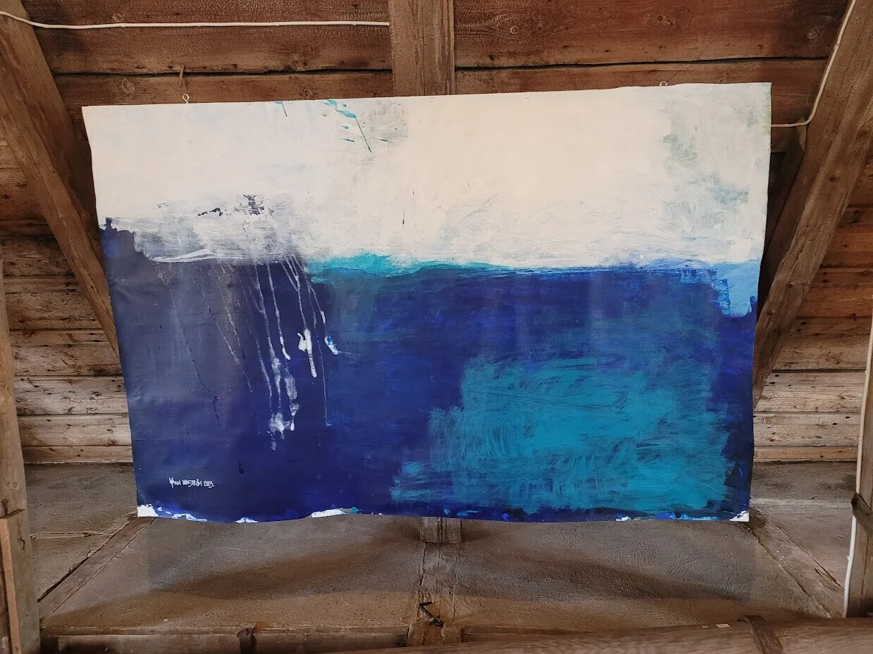 Akrylmålning Under ytan av Malin Wikström