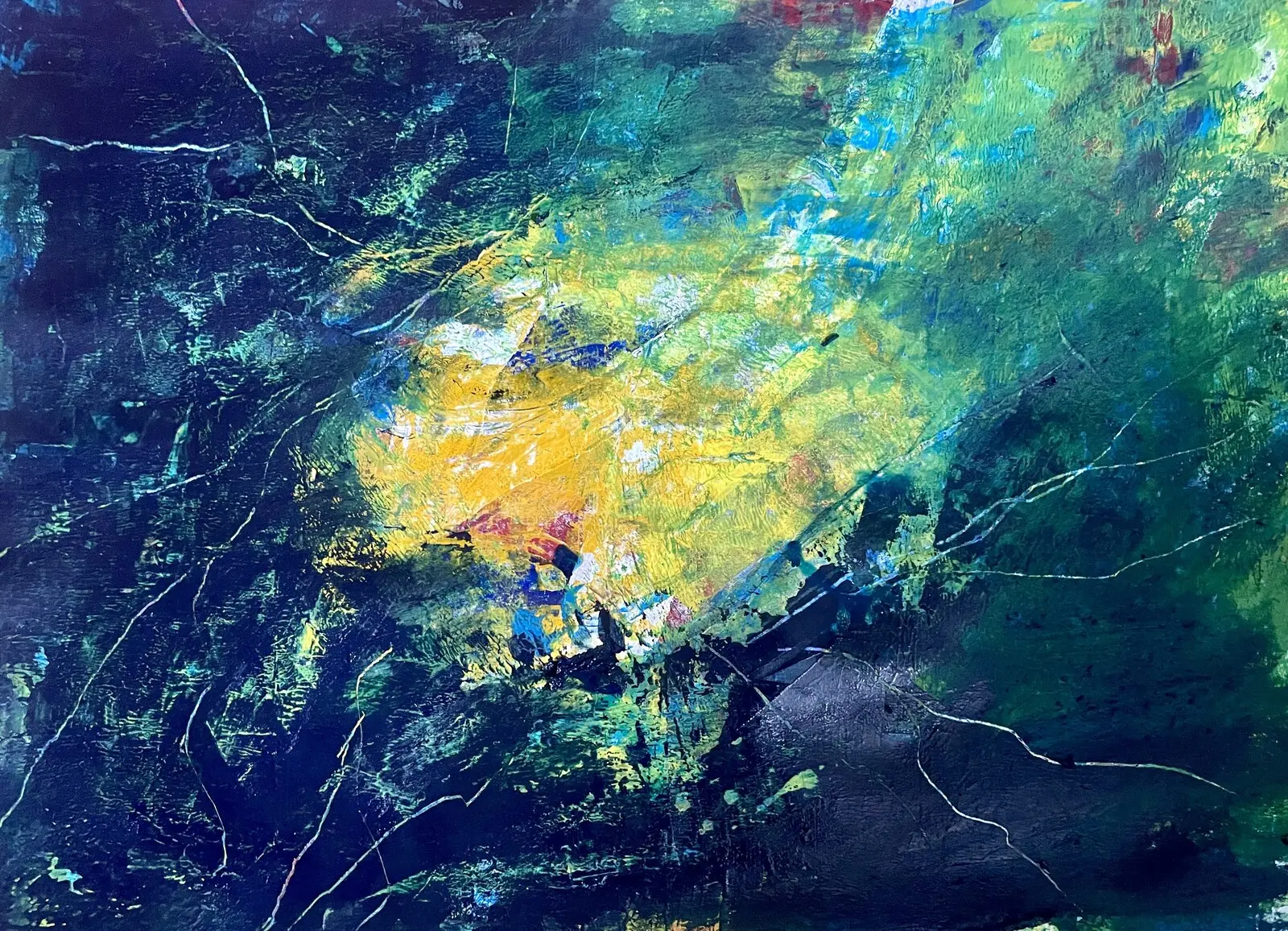 Akrylmålning Galax av Gunilla Tuvin