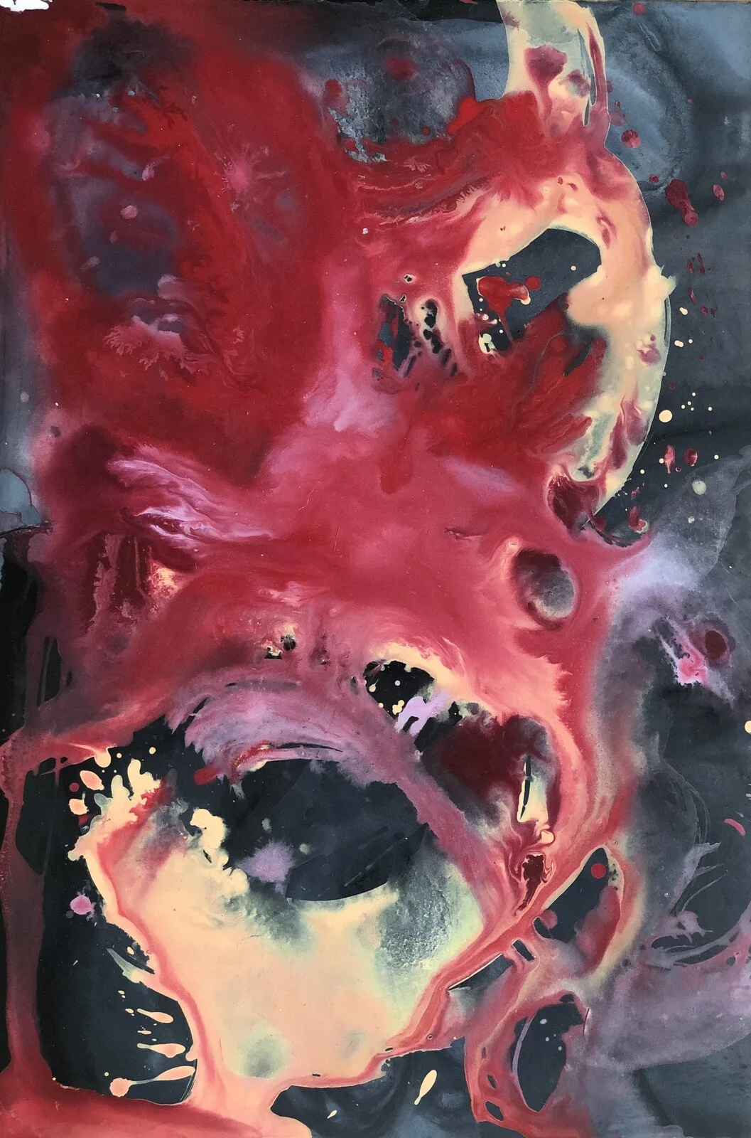 Akrylmålning SKIN av Elin Söderlind