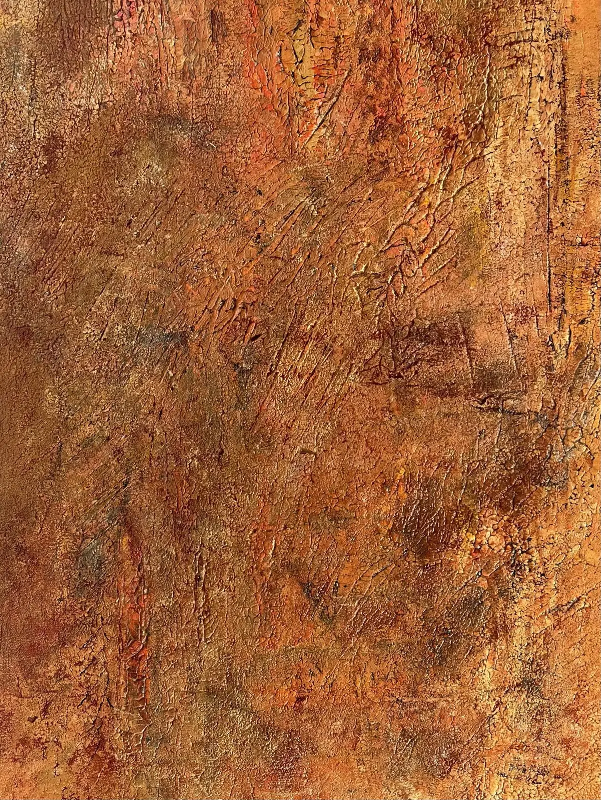 Akrylmålning Rost av Inger Blomqvist