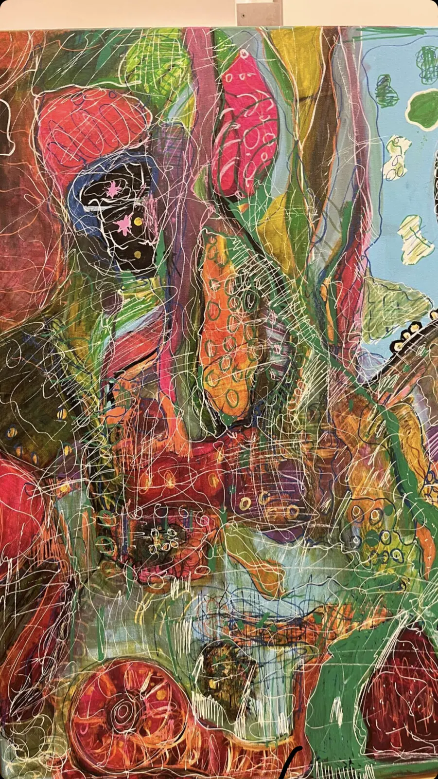 Akrylmålning Fantasi land av Maja Sommestad