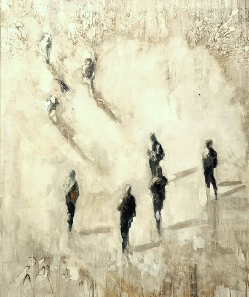 Akrylmålning Togetherness av Yvonne Pettersson