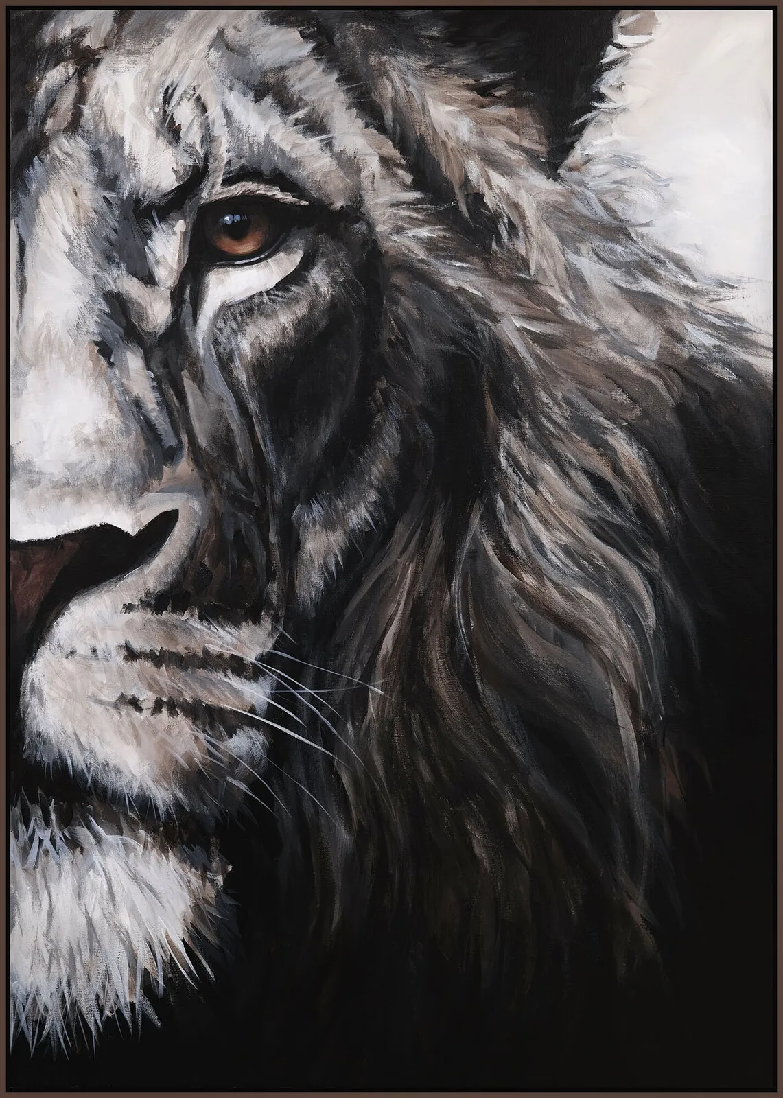 Akrylmålning Lion no.2303 av Tomas Hammar