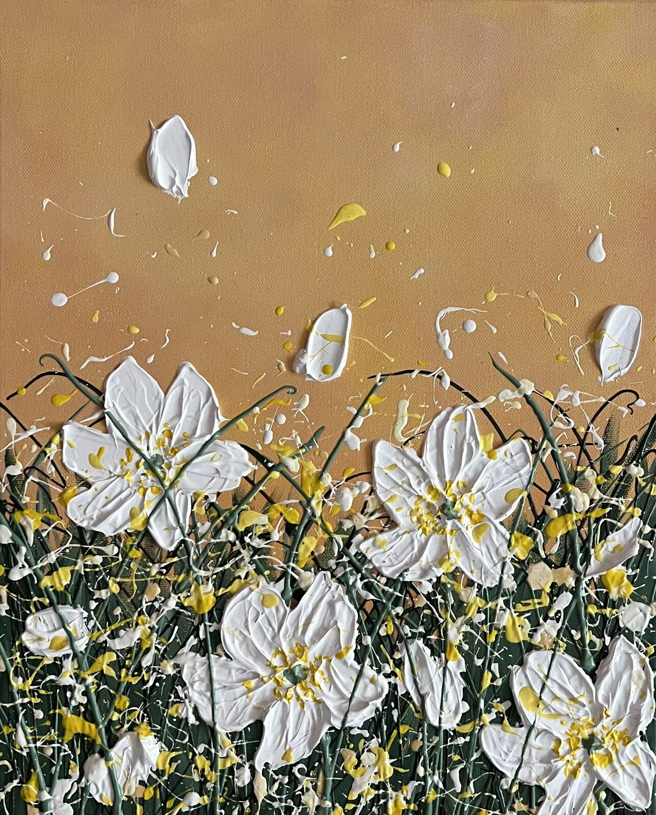 Akrylmålning Untitled av Veronica Fuchs