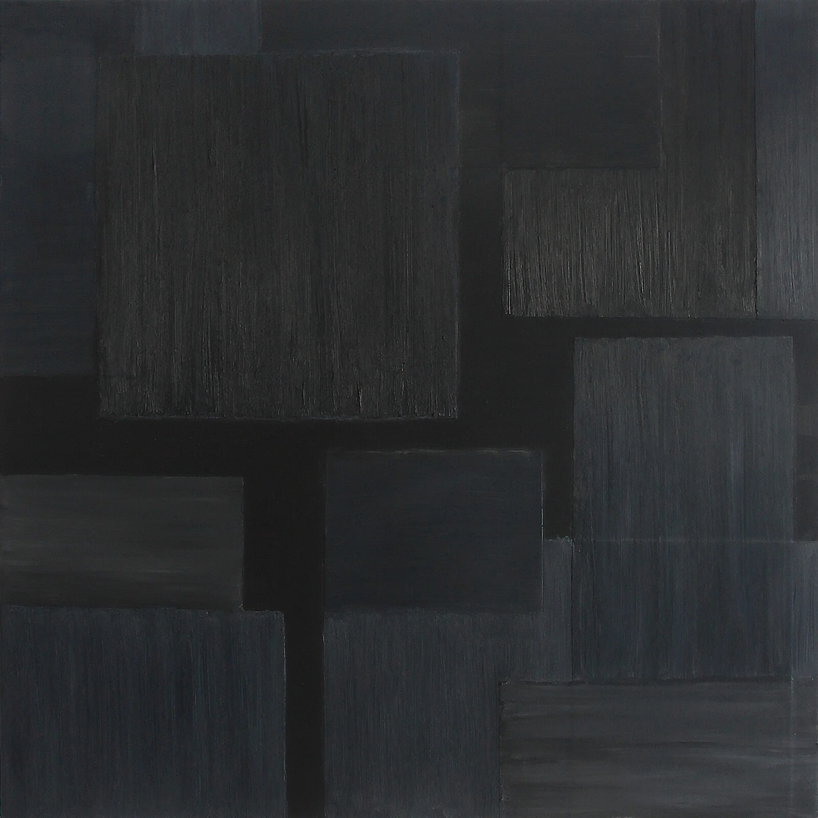 Oljemålning Black Series No. 5 av Urszula Potemkowska