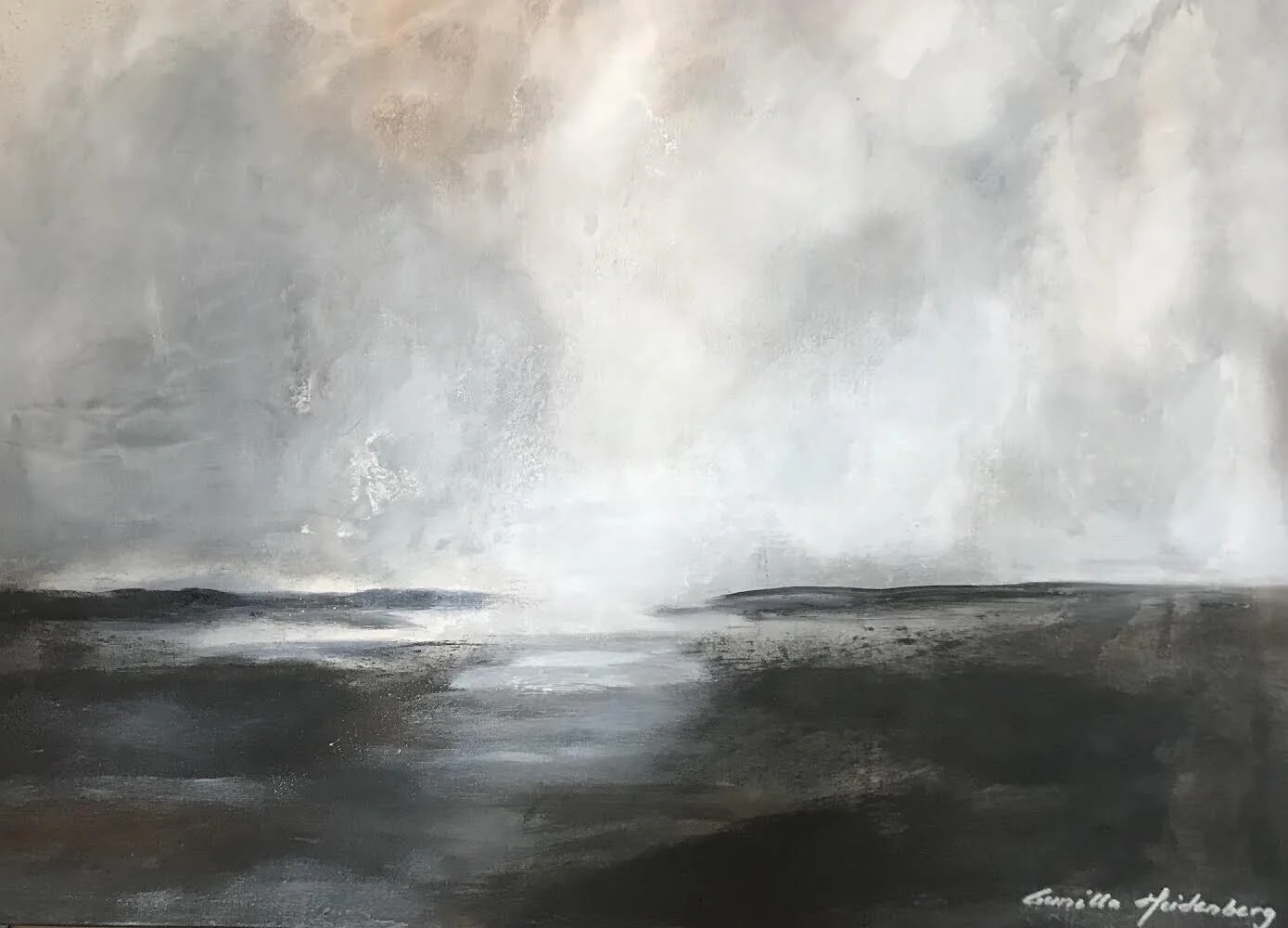 Akrylmålning Border to Eternity av Gunilla Heidenberg