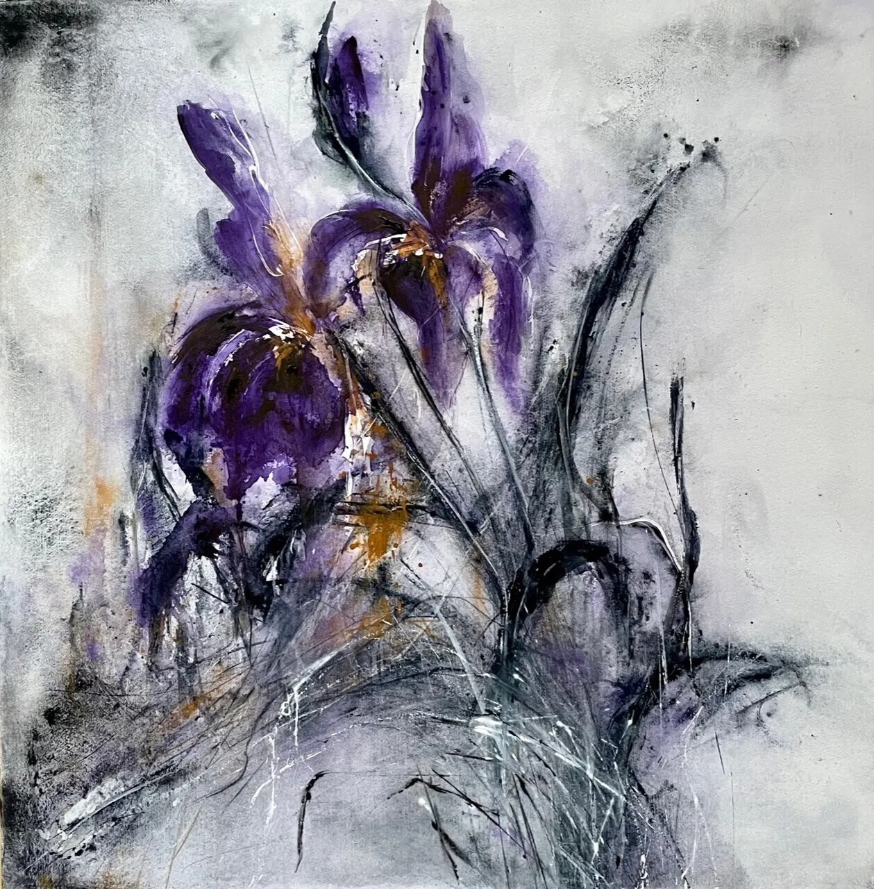 Akvarell Two faces av Dana Ingesson