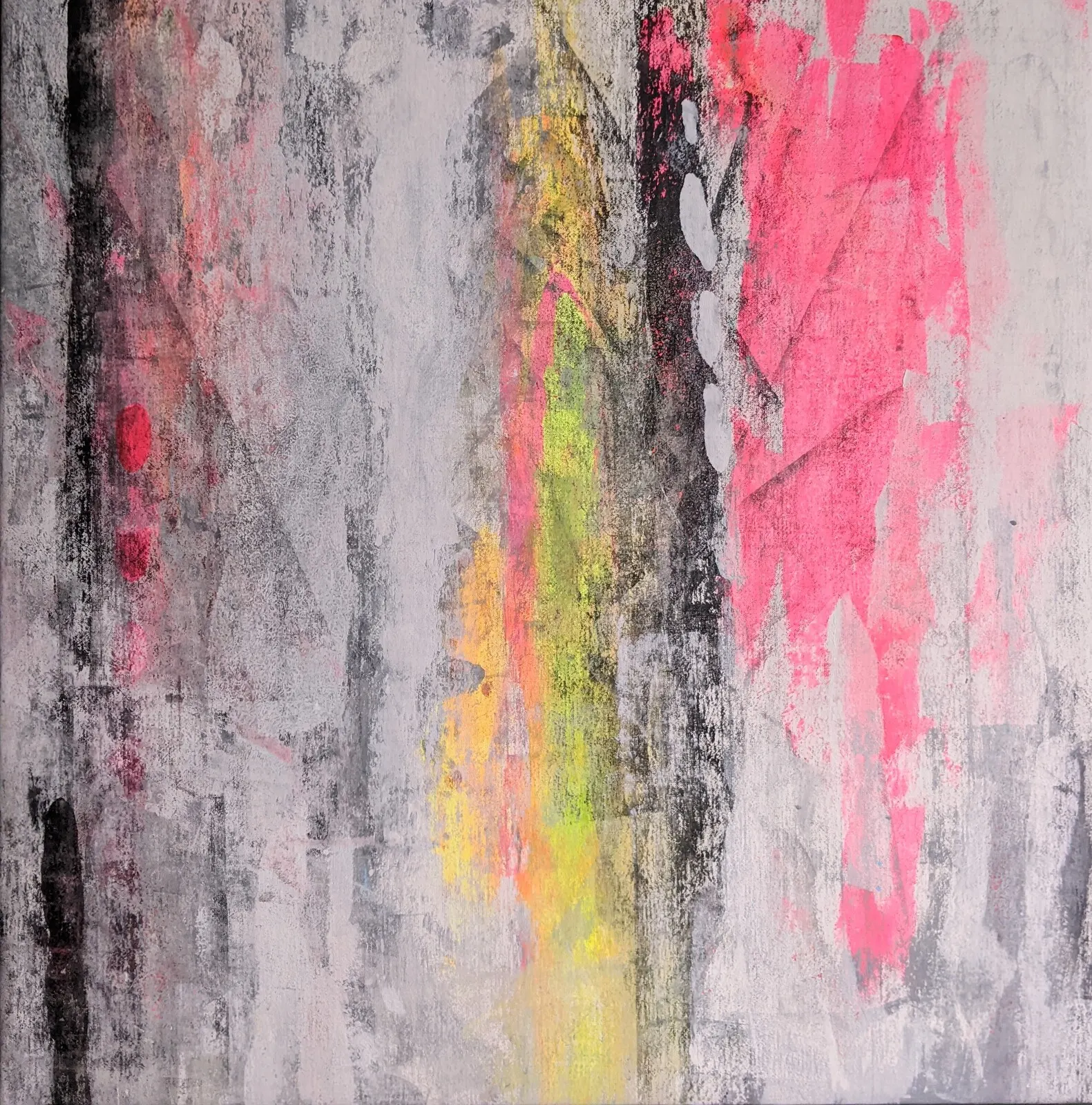 Akrylmålning Rosa 0124 av Lena Gudéhn