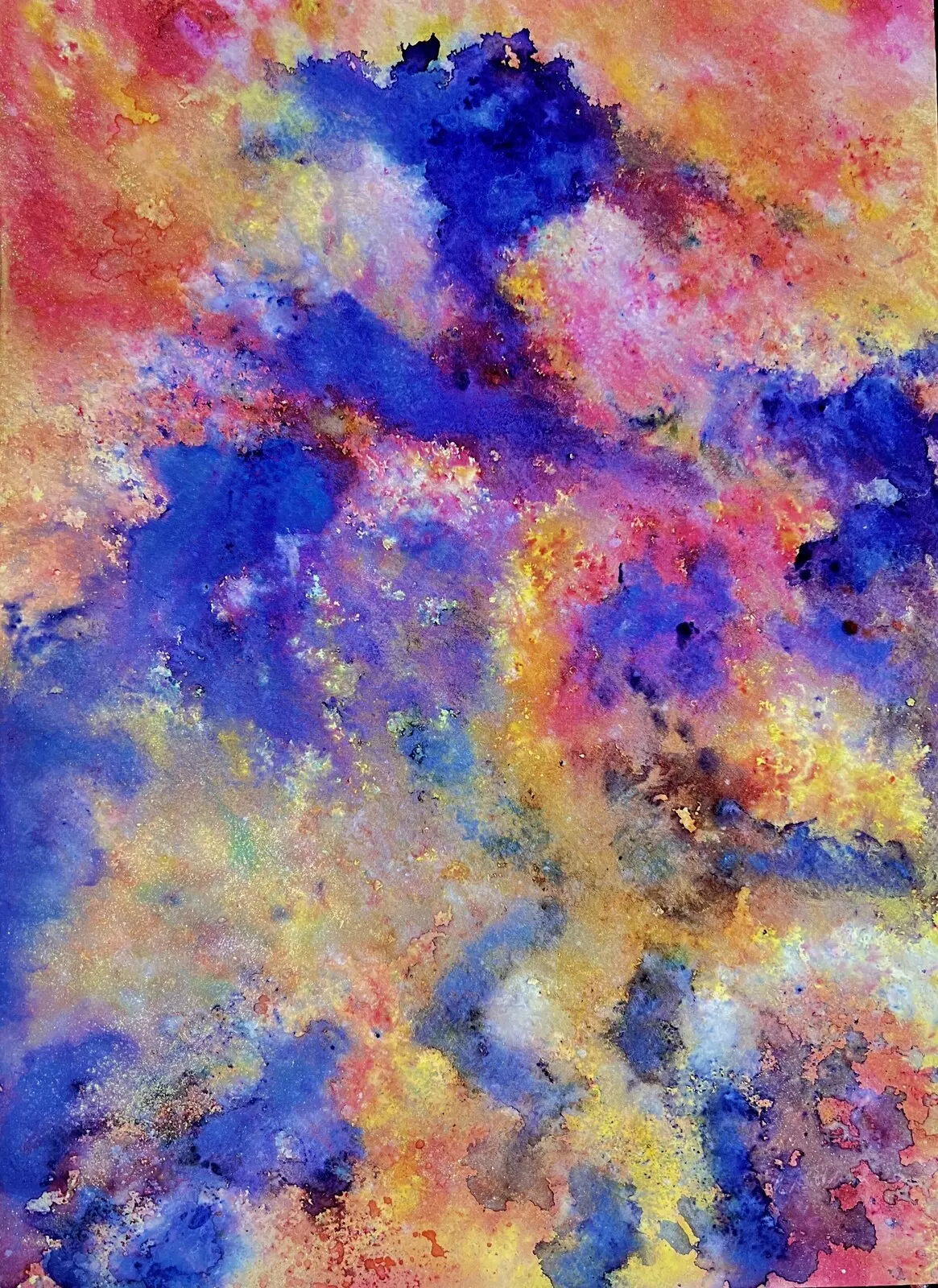 Akvarell Sparkles of light av Marianne Akasha Olofsson