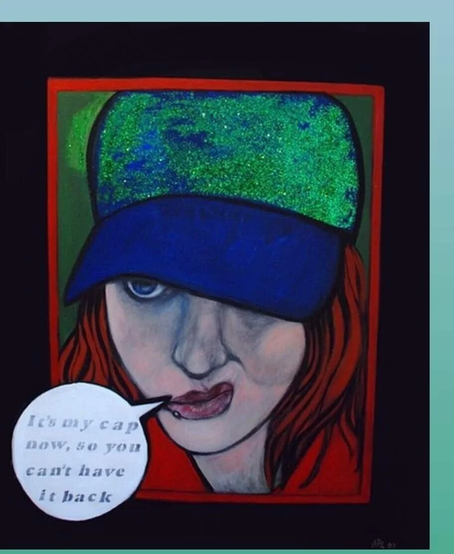 Akrylmålning Ida av Anne Persson Lucenius