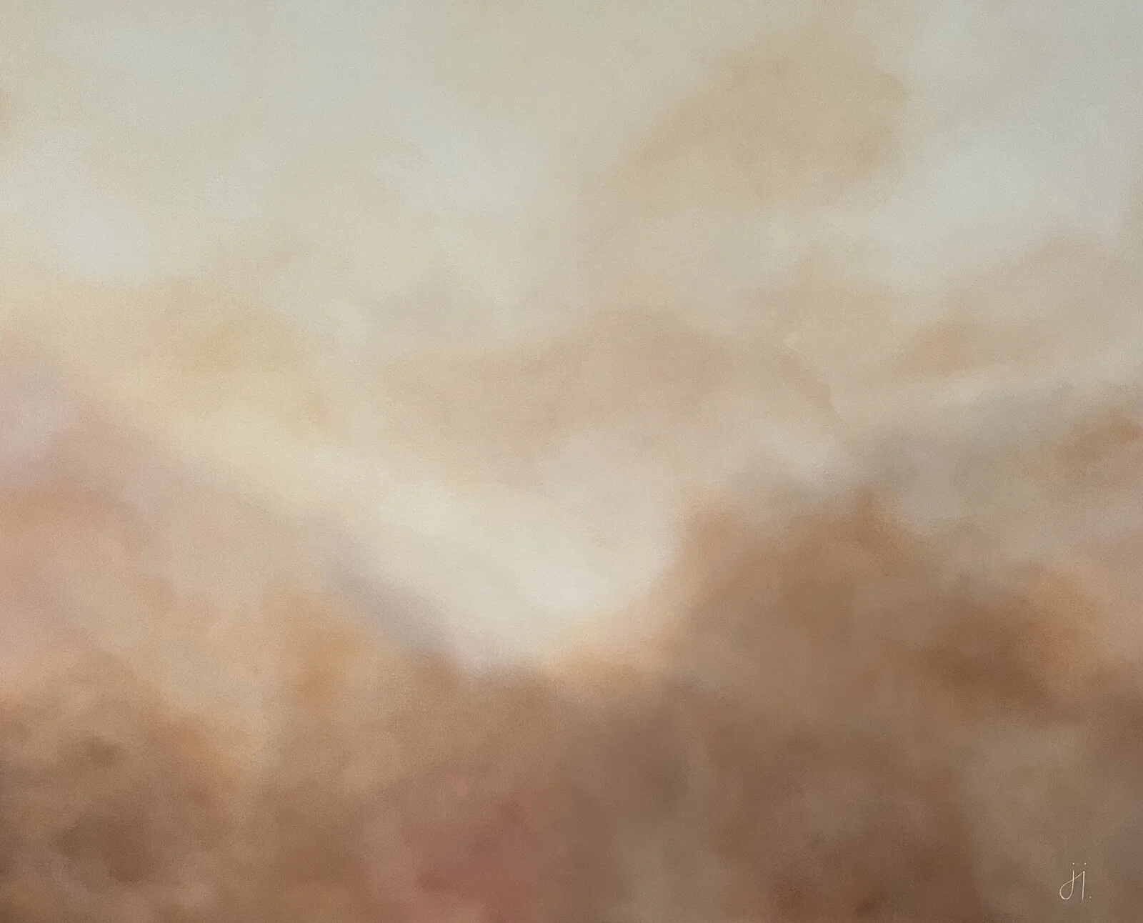 Akrylmålning Guided by the light av Jenny Jonesjö