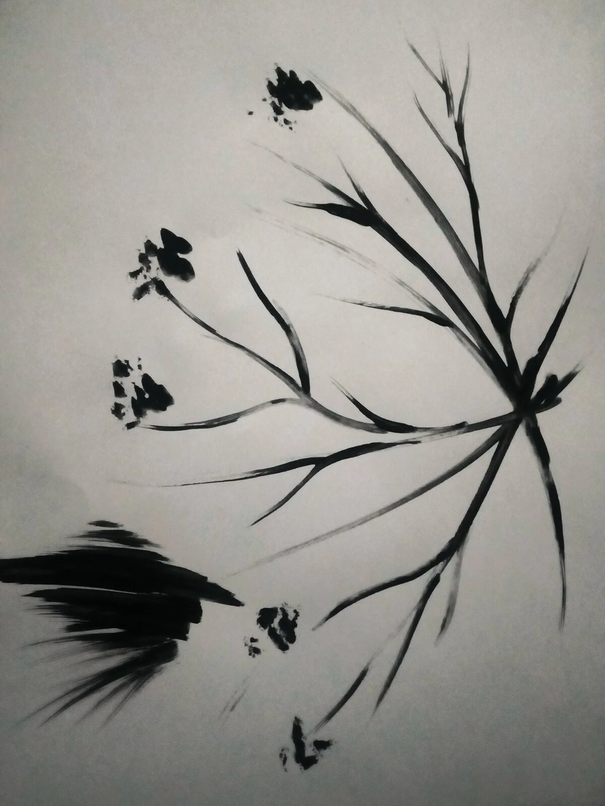 Akrylmålning Flores De Invierno av Tamara Flores