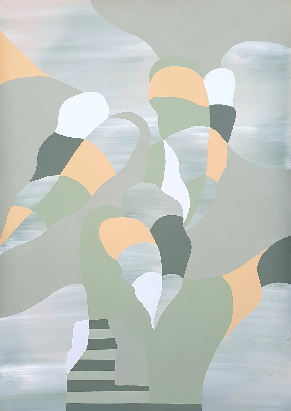 Akrylmålning Egensinnig av Sandra Vikenstjerna