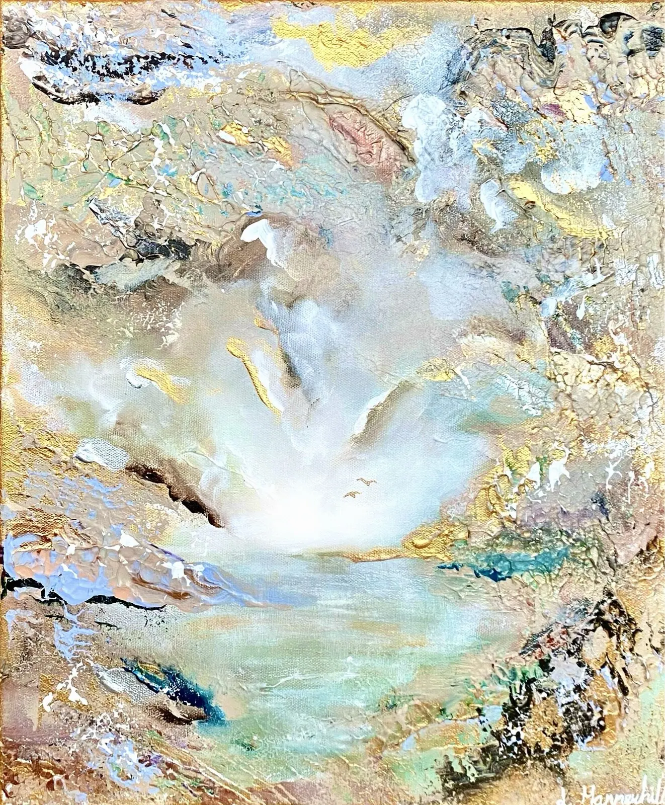 Akrylmålning Setting Free av Lizette Mannerhill